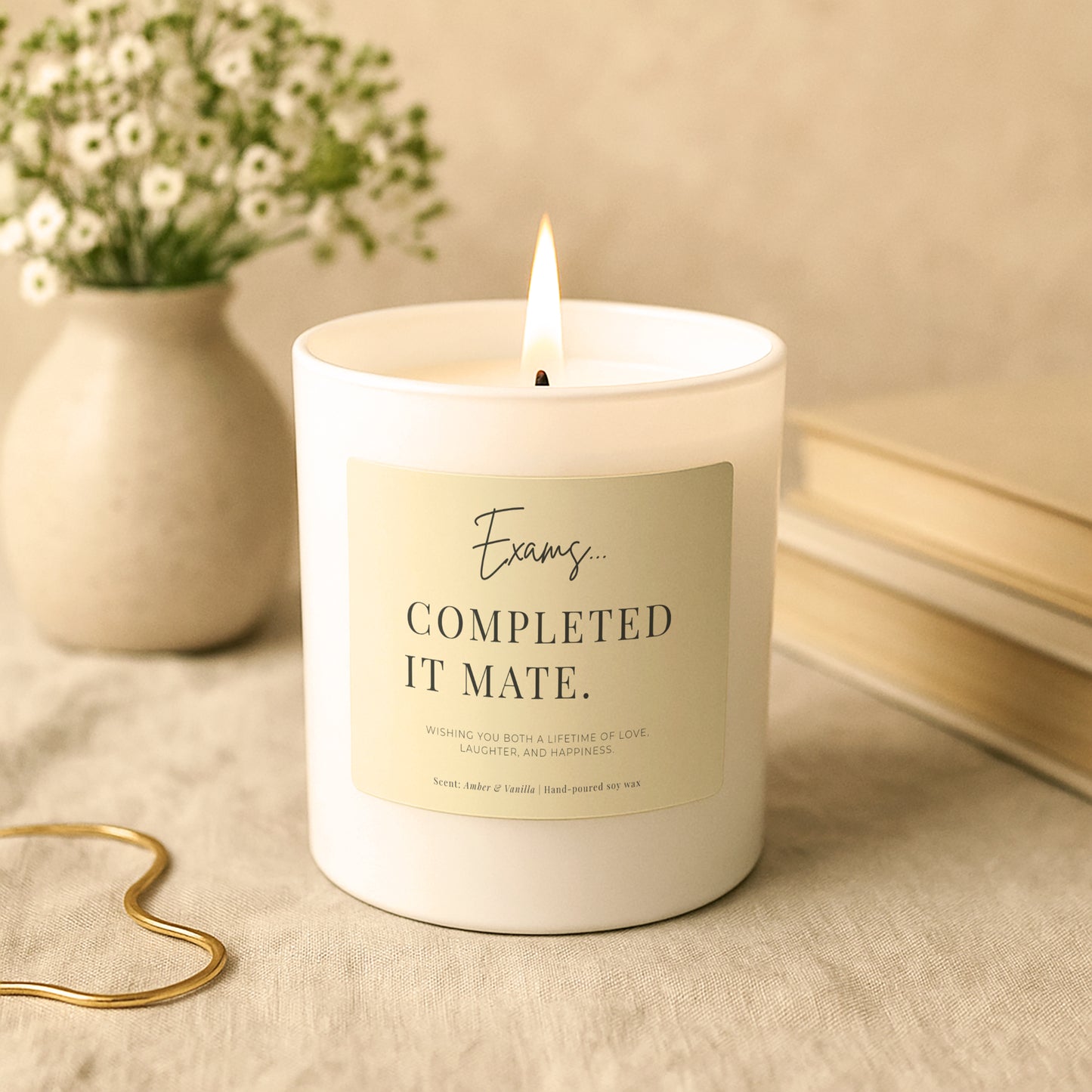 Exams? Completed It Mate Candle