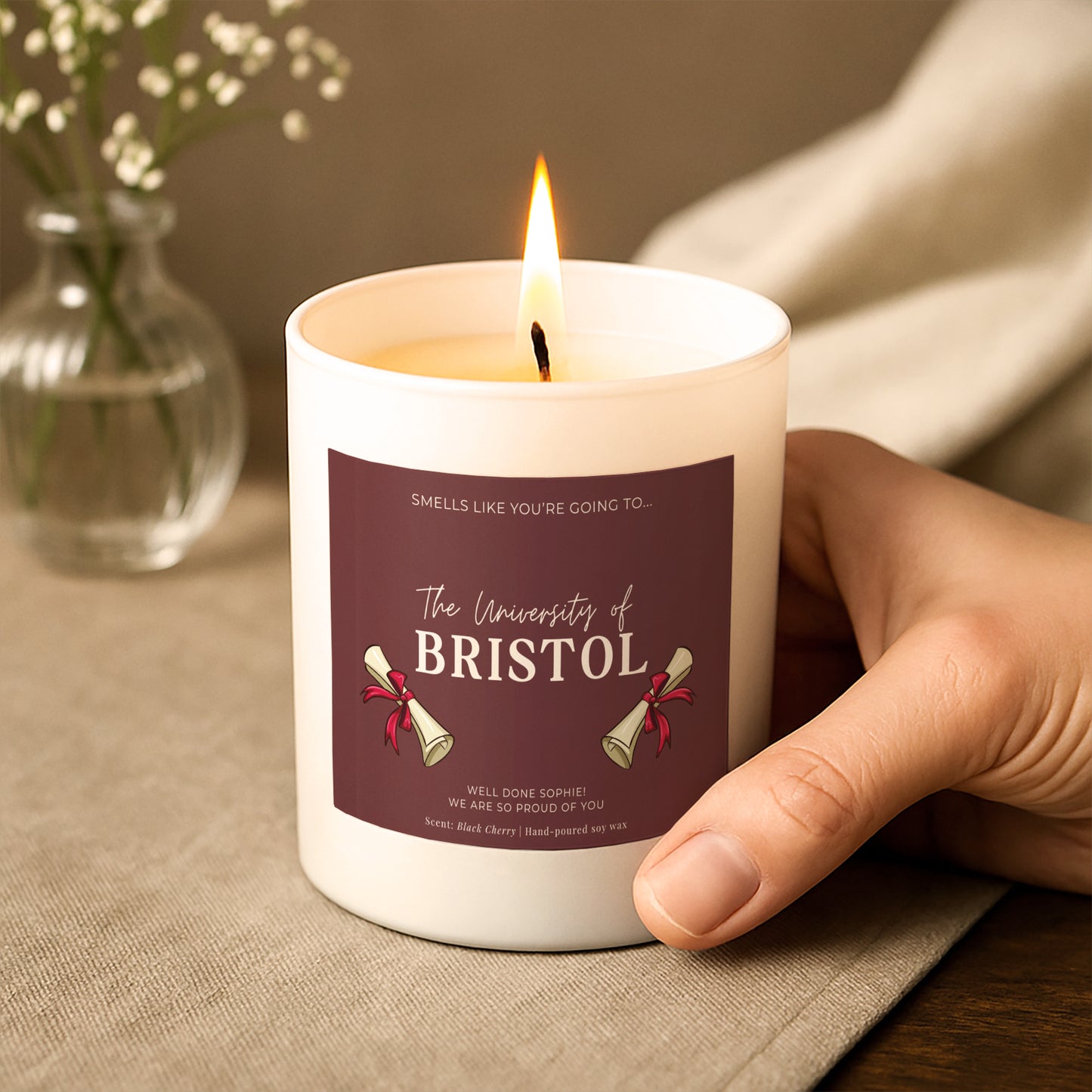 You're Going to Uni Purple Candle (Copy)