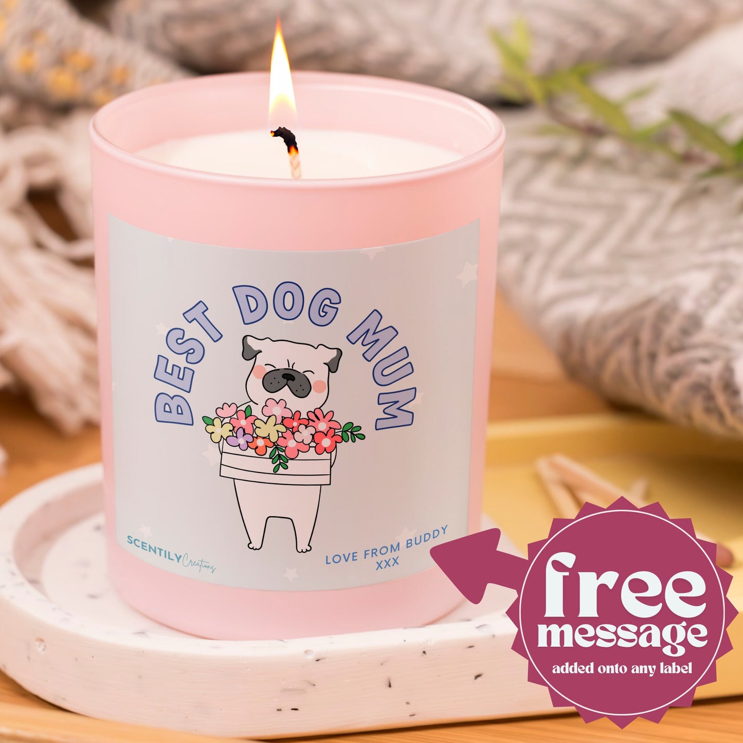 Best Dog Mom Scented Candle
