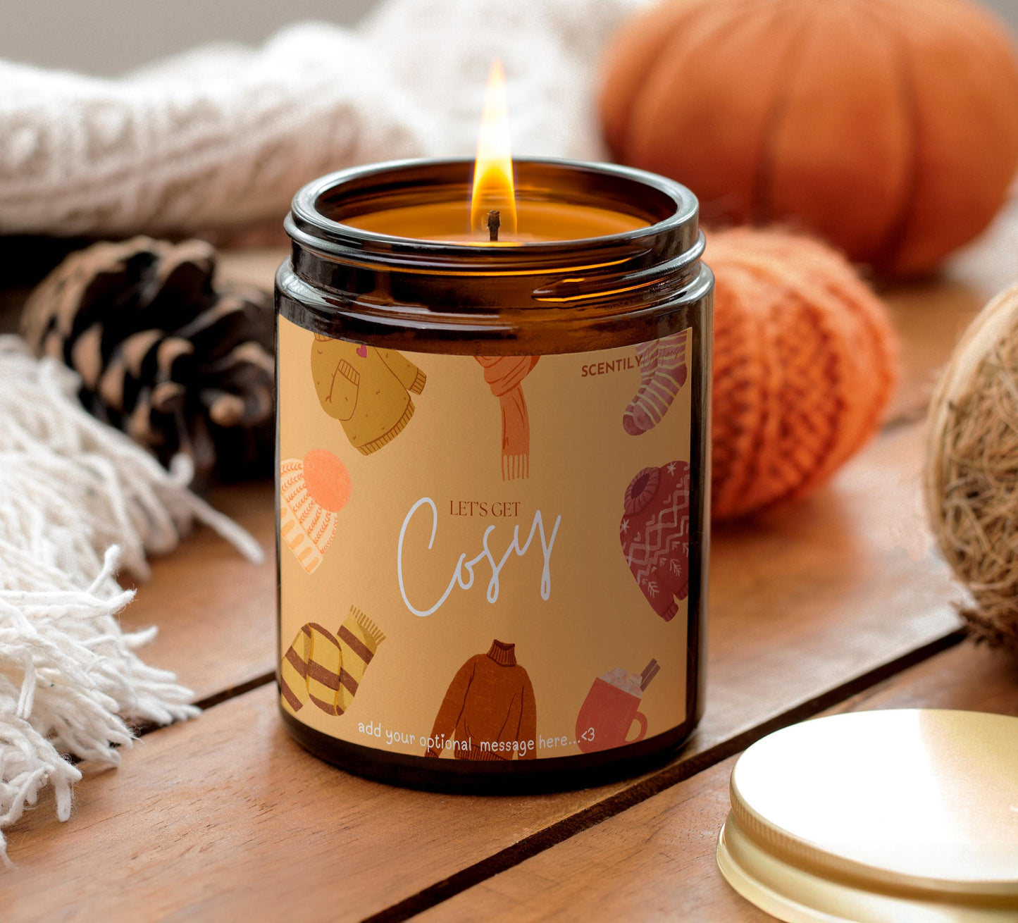 Lets Get Cosy Autumnal Scented Candle