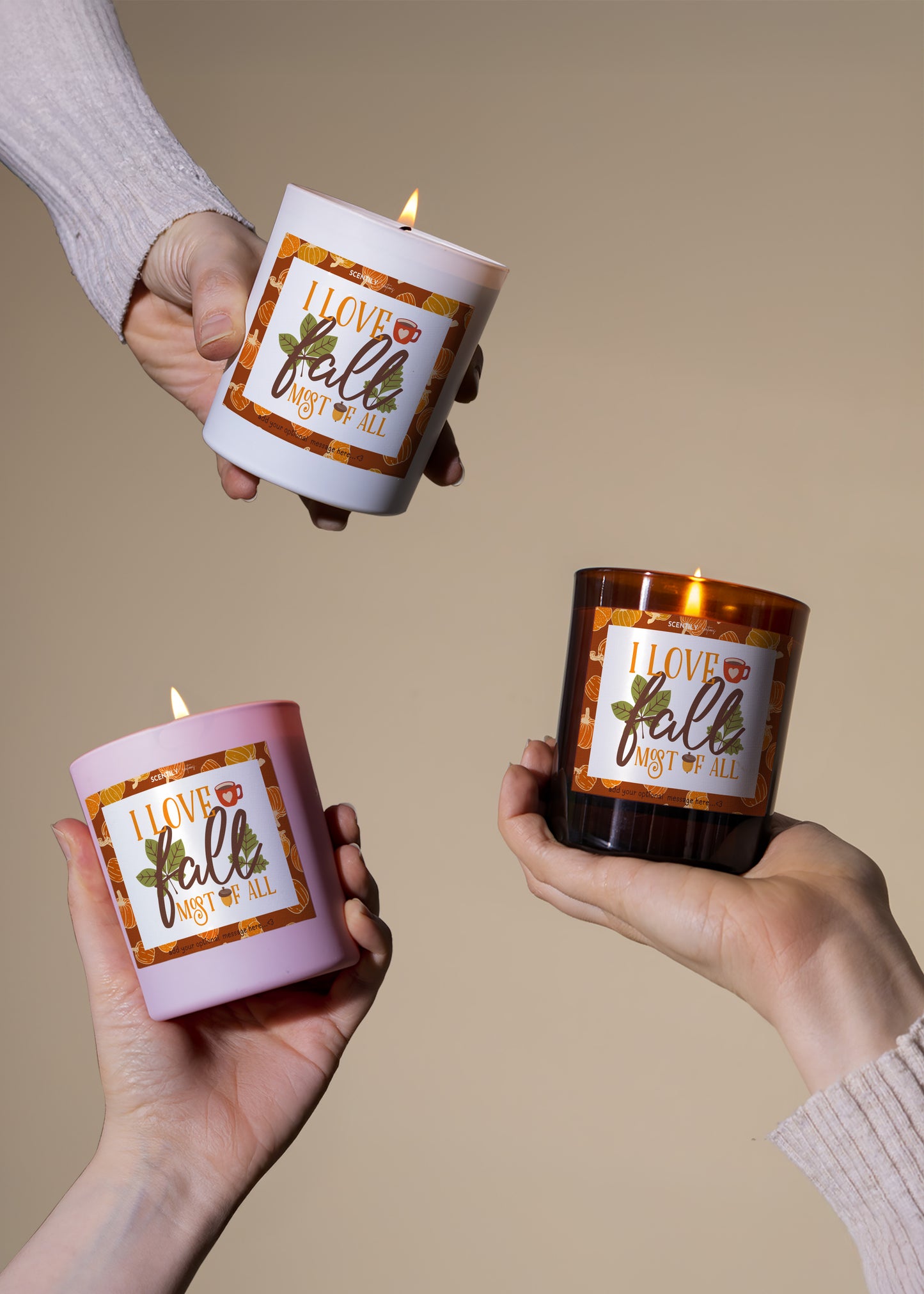 I Love Fall Autumnal Cosy Scented Candle