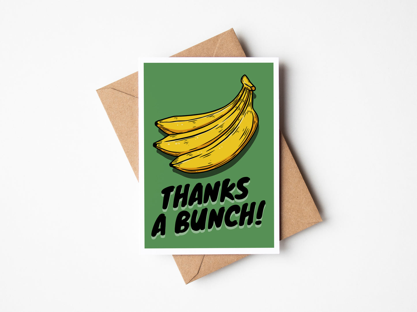 Handwritten Thanks a Bunch Card