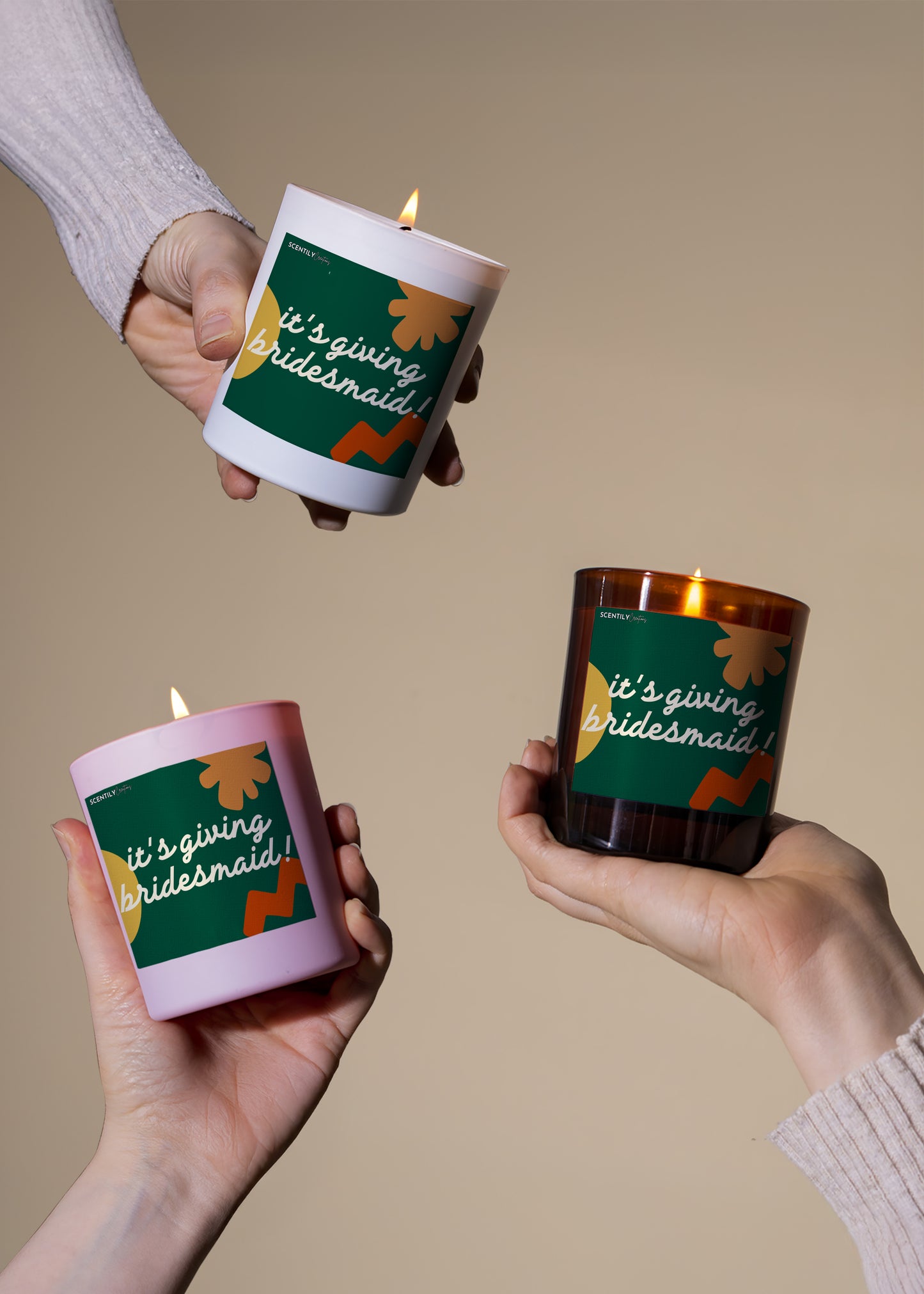 Custom Bridesmaid Scented Candle