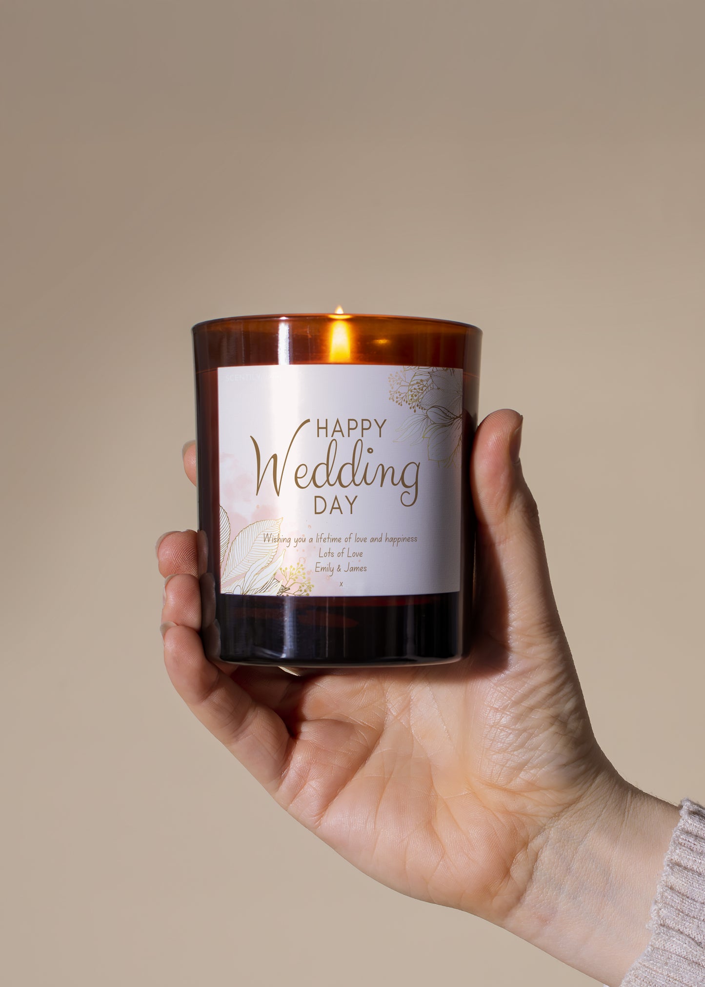 Happy Wedding Day Scented Candle