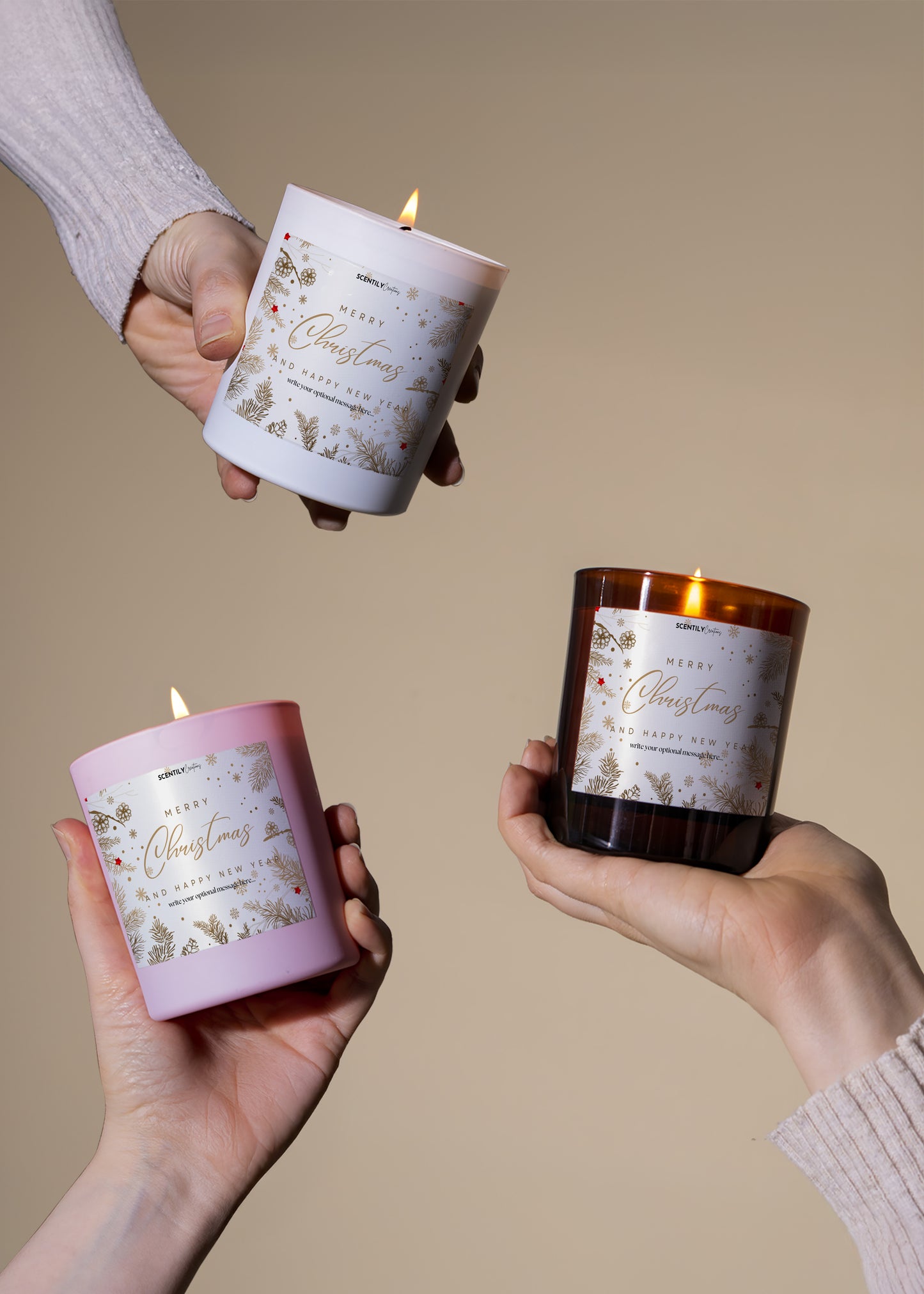 Festive Christmas Scented Candle