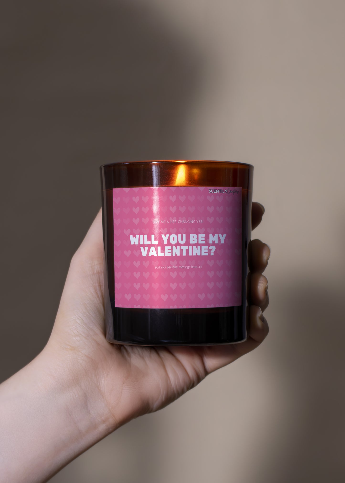 Be My Valentine Candle