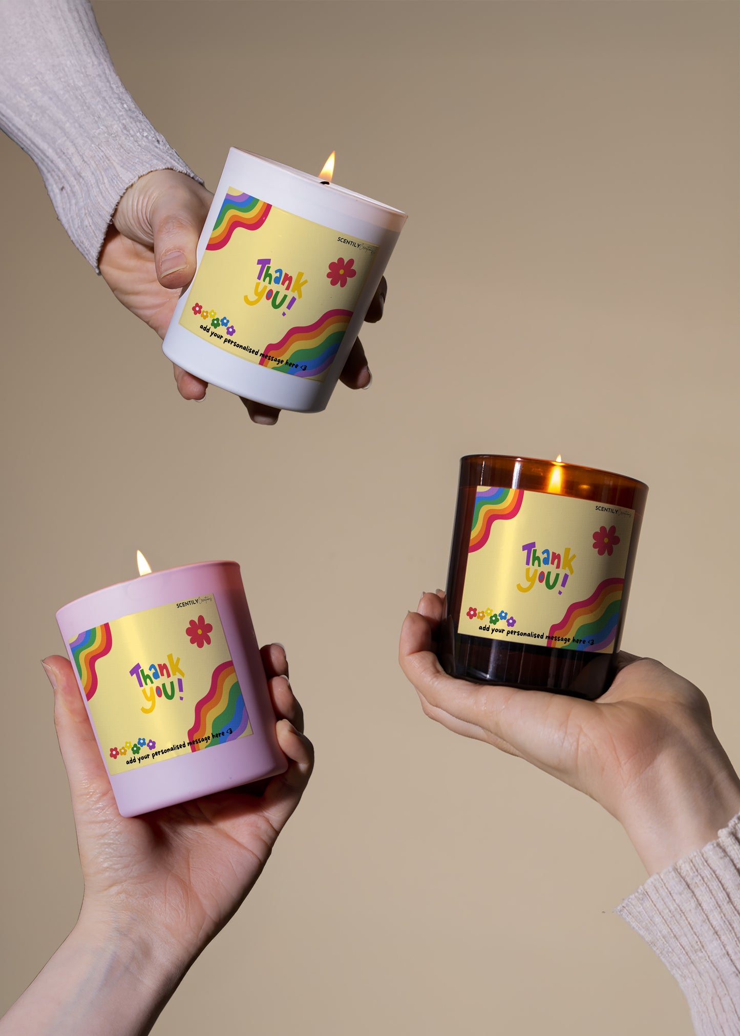 Thank You! Rainbows Scented Candle