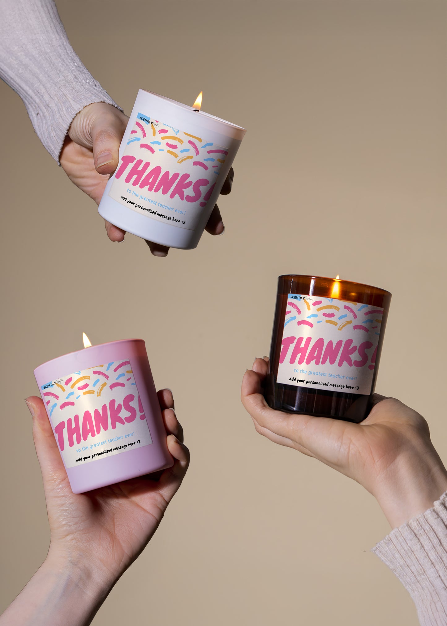Confetti Thanks Scented Candle