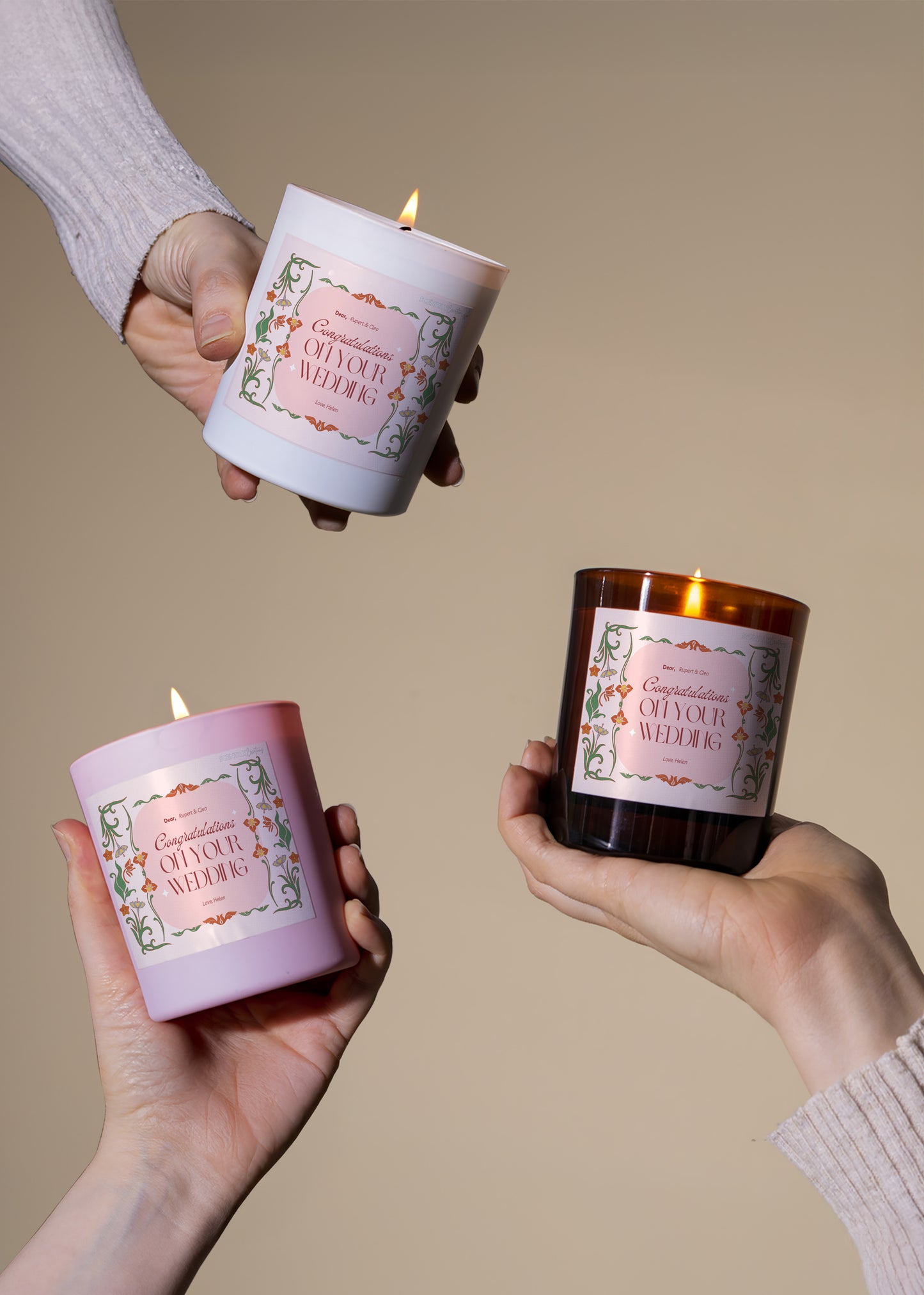 Save the Date Deco Candle