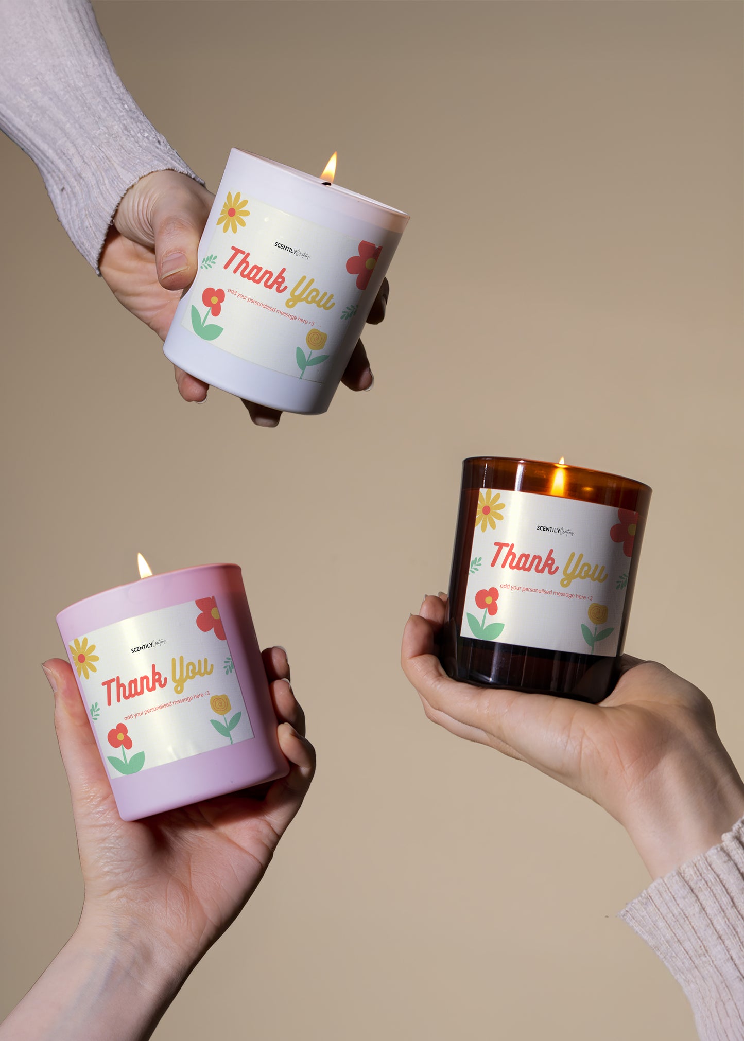 Petals Thank You Scented Candle