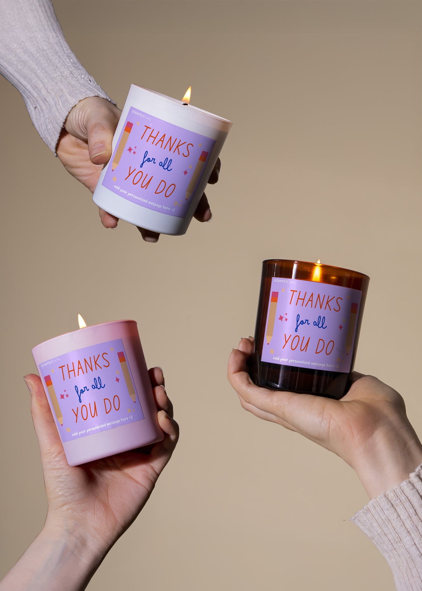 Thanks For All You Do Teacher Scented Candle