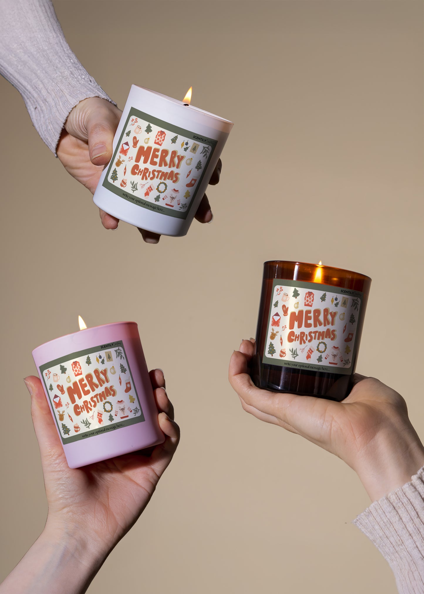 Retro Christmas Scented Candle