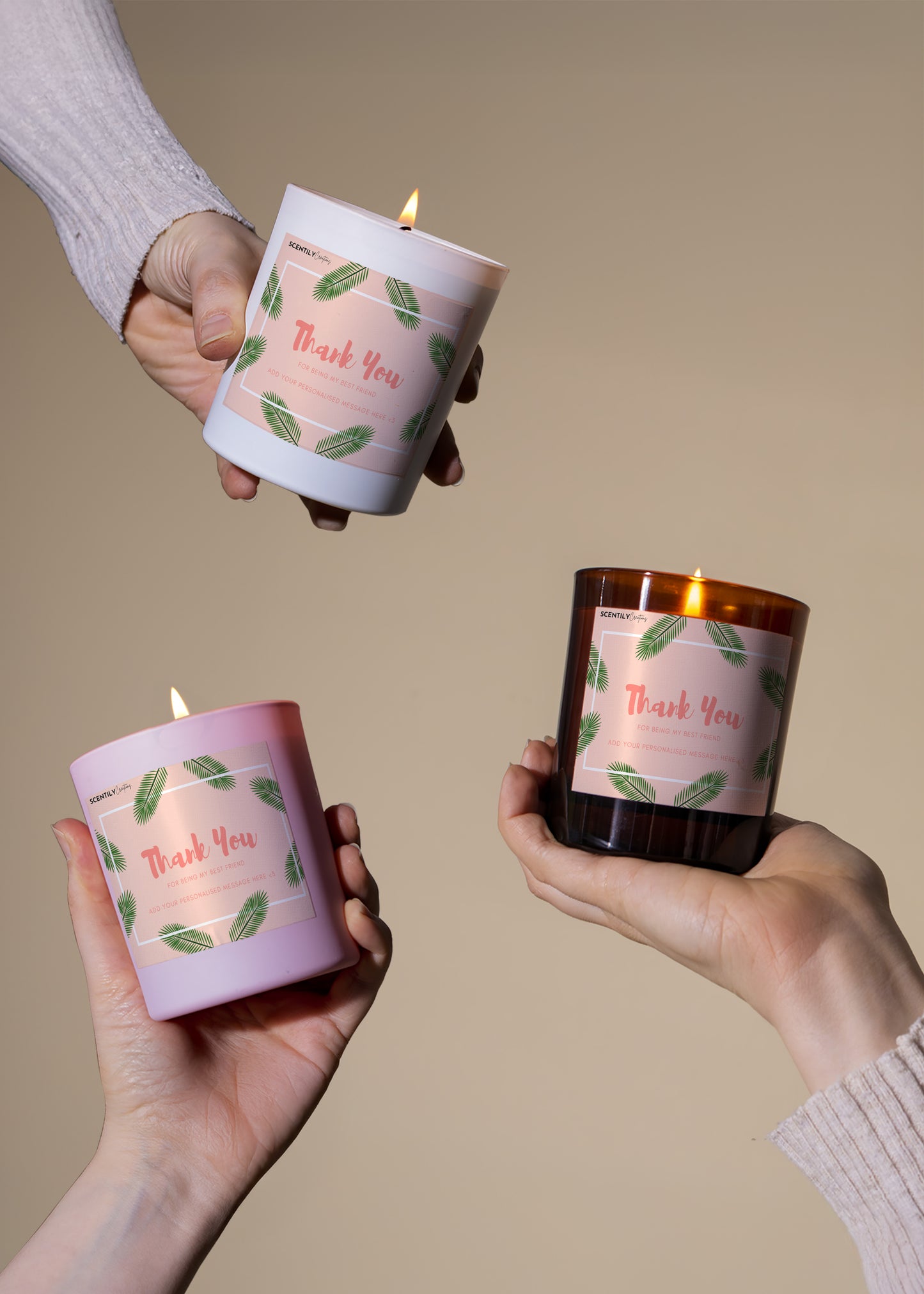 Botanical Thank You Scented Candle