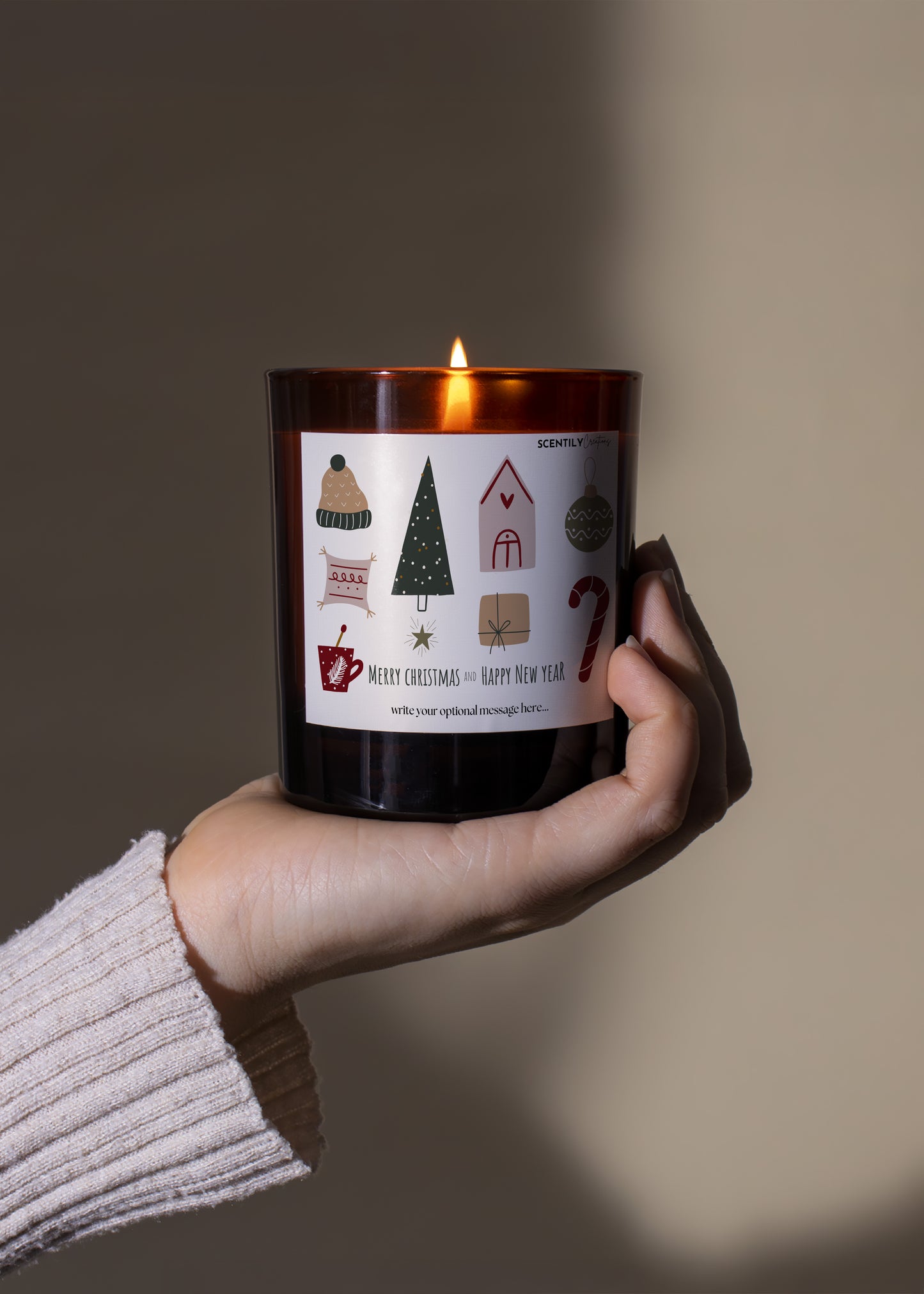 Cute Christmas Bits Scented Candle