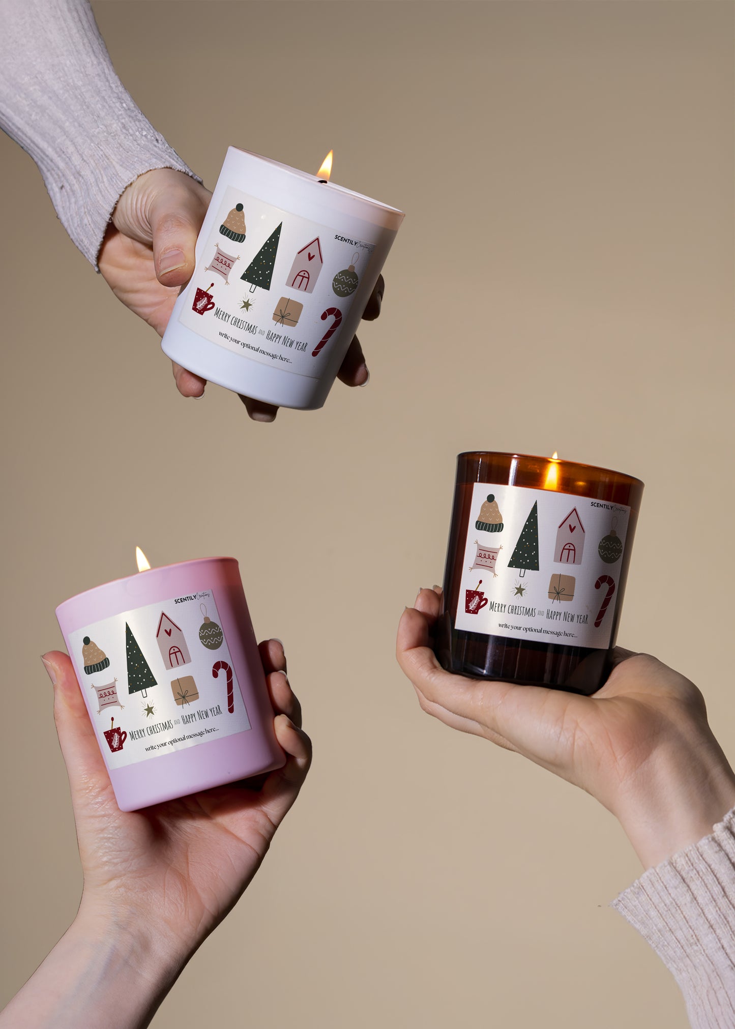 Cute Christmas Bits Scented Candle