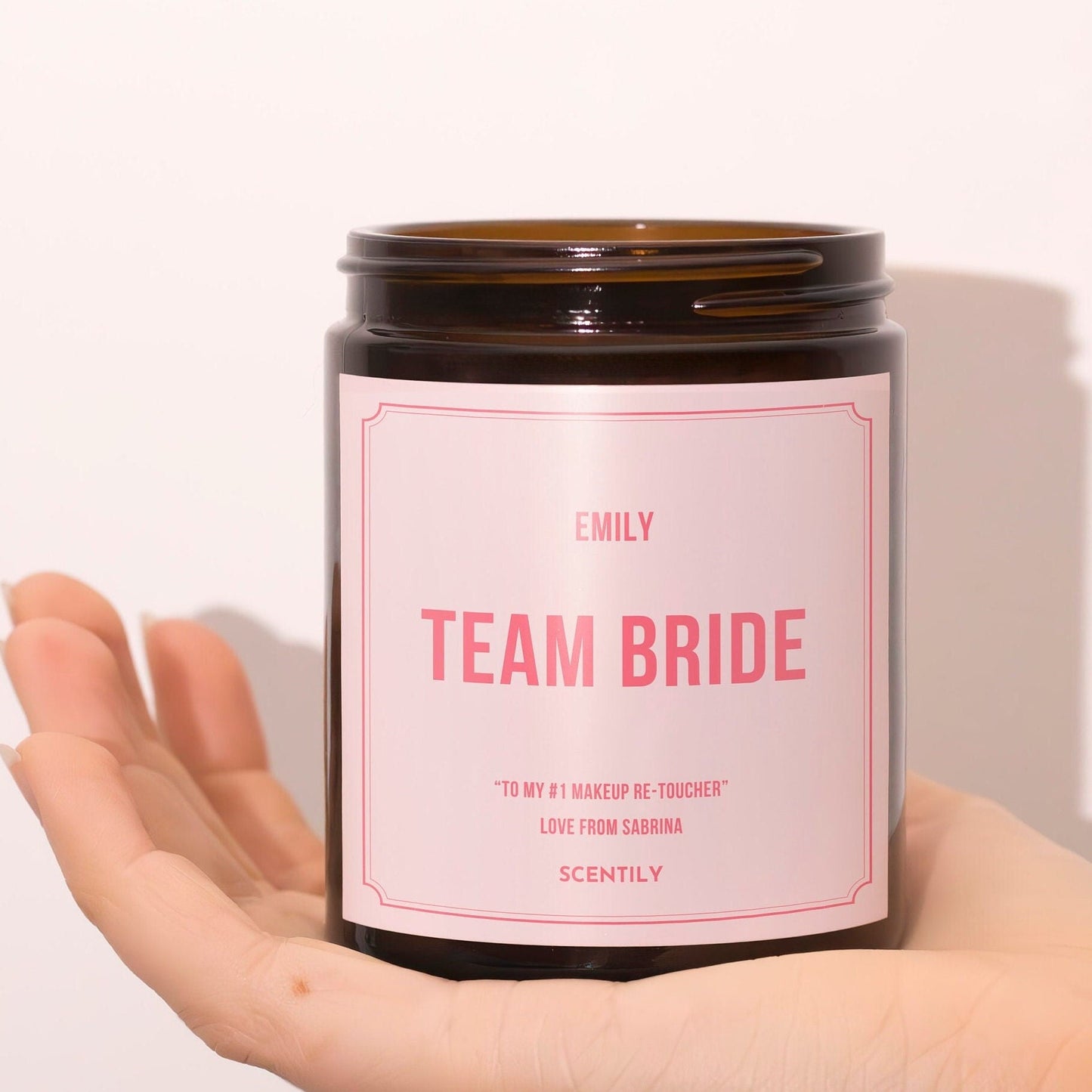 Team Bride Wedding Candle