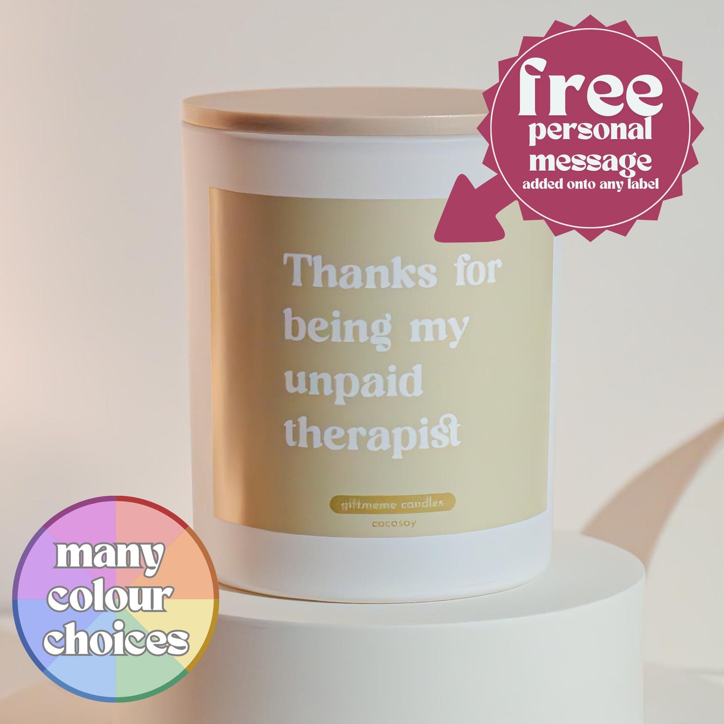 Thanks Therapist Scented Candle