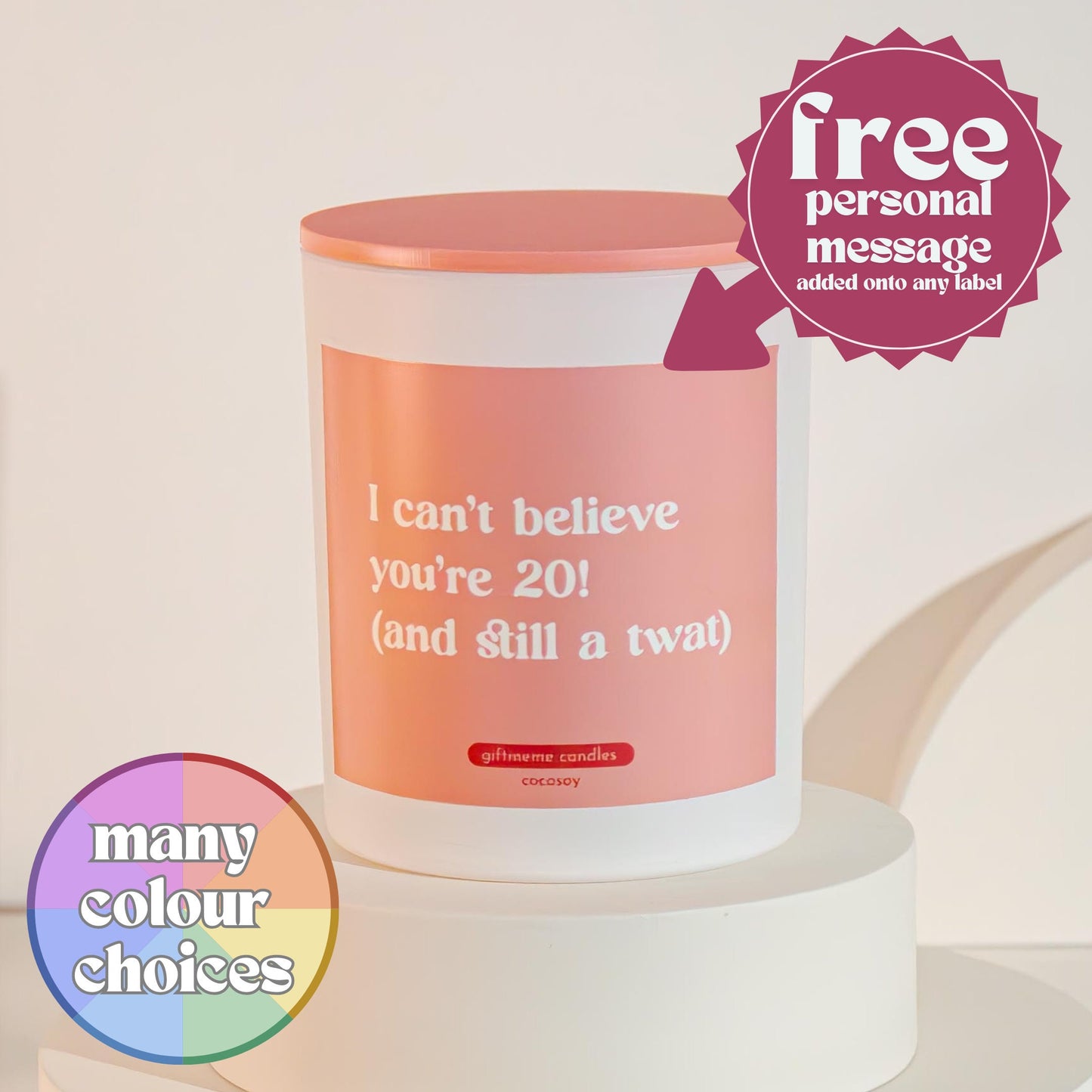 Birthday Tw*t Scented Candle