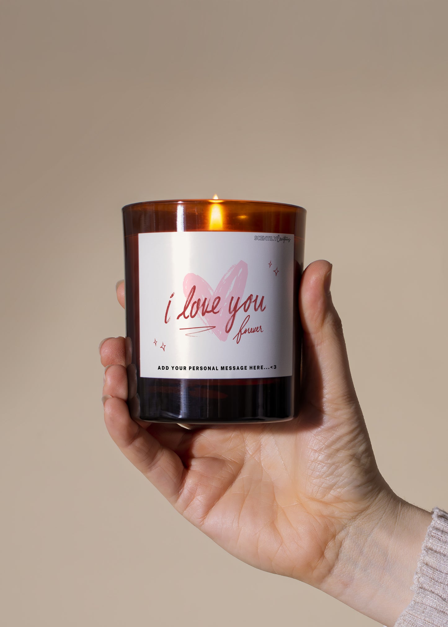 I Love You Candle