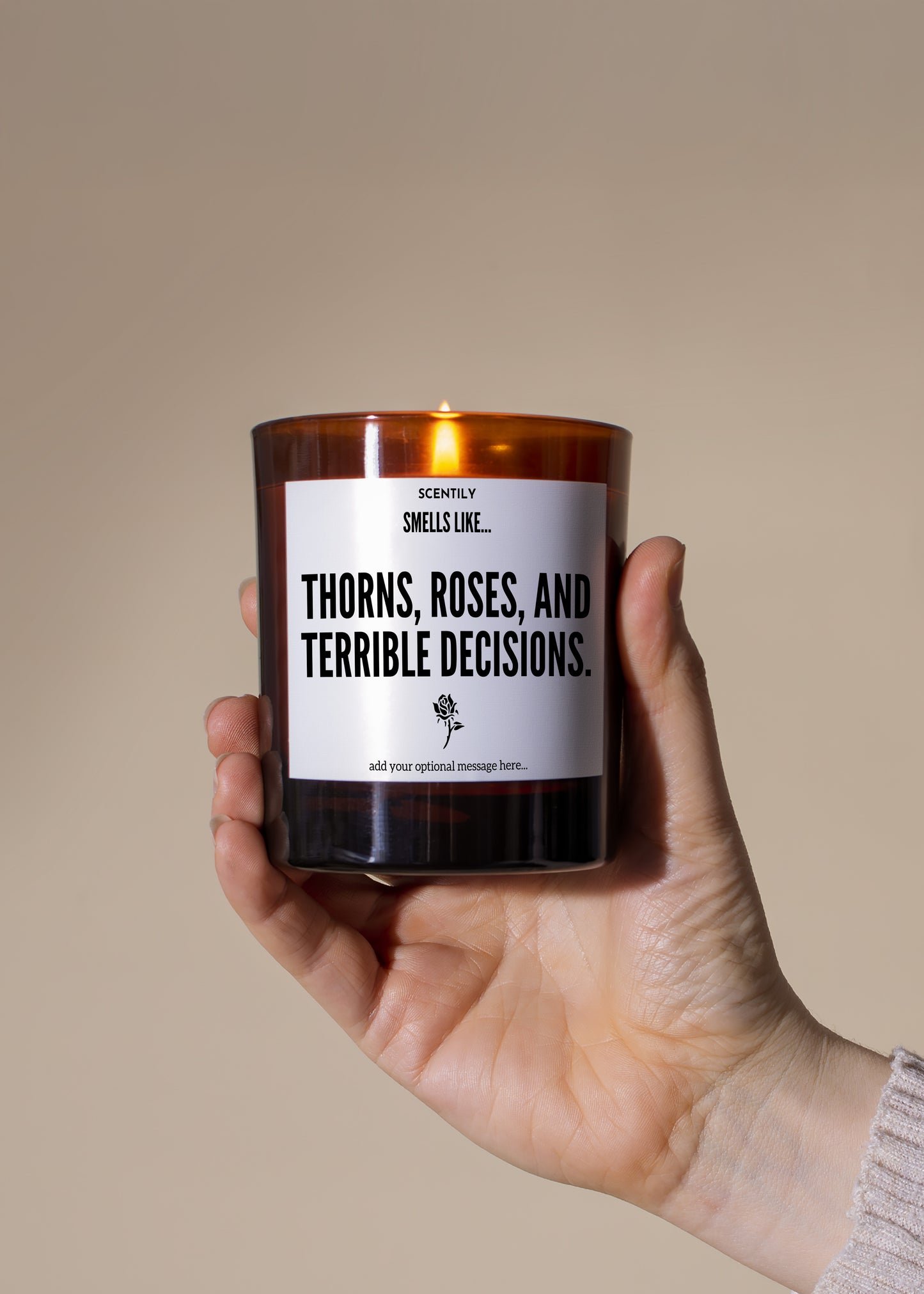 ACOTAR Thorns Roses Candle