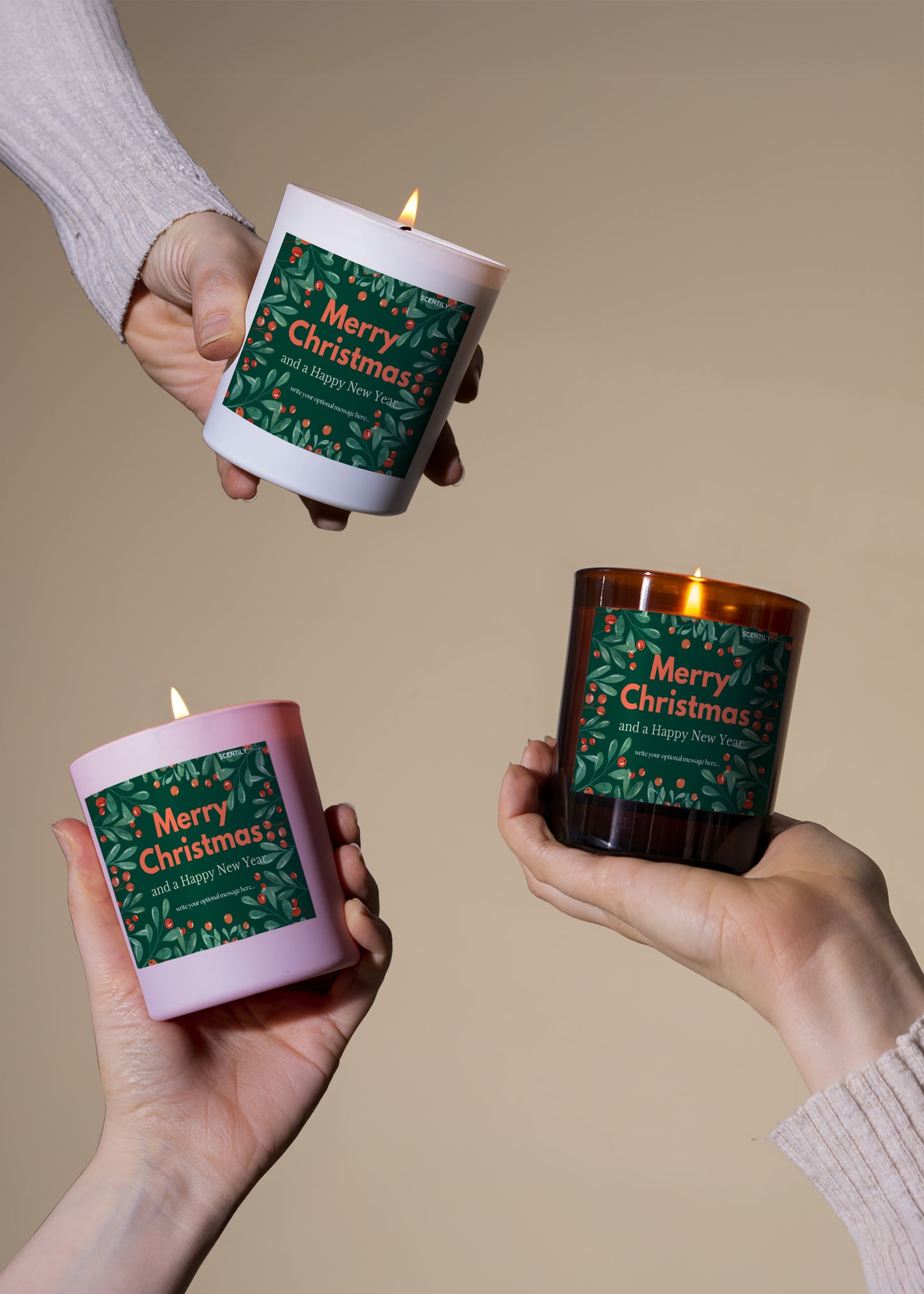 Merry Christmas & Happy New Year Scented Candle