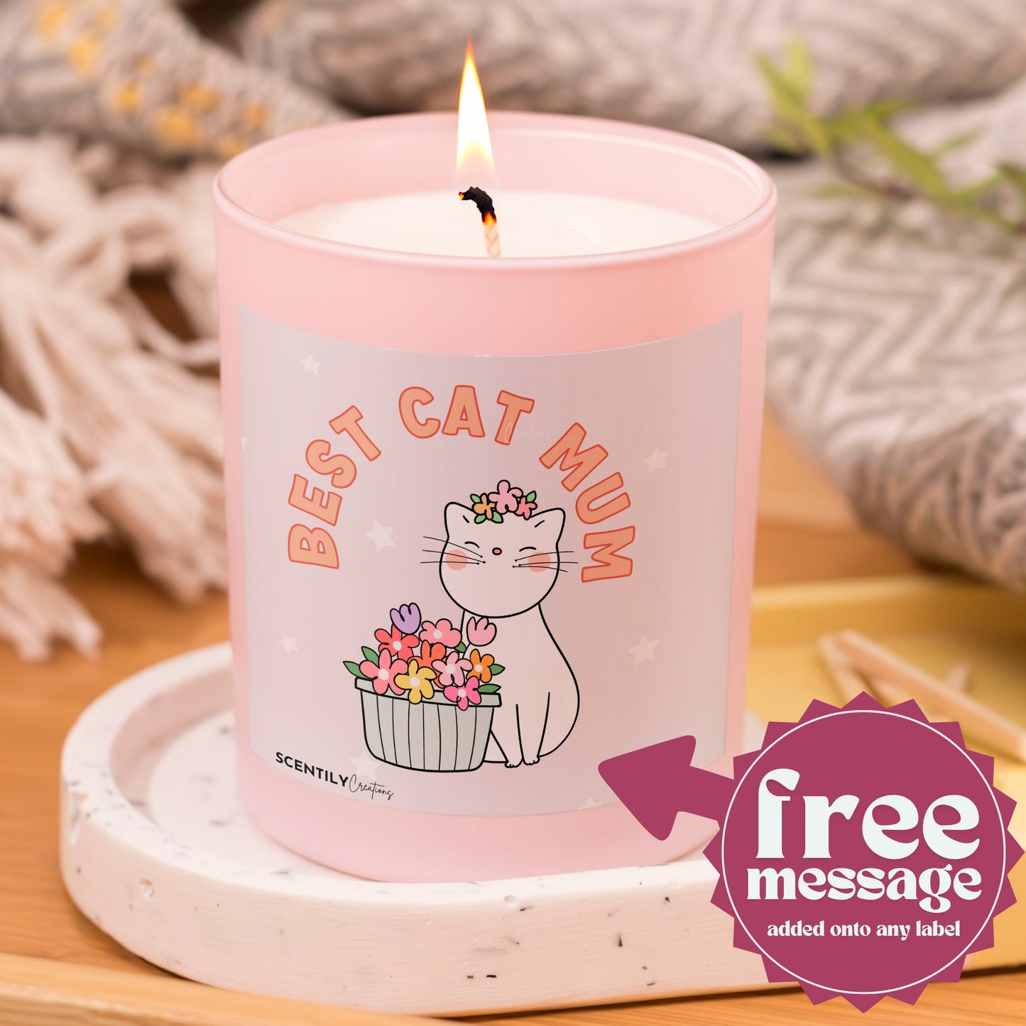 Best Cat Mum Scented Candle