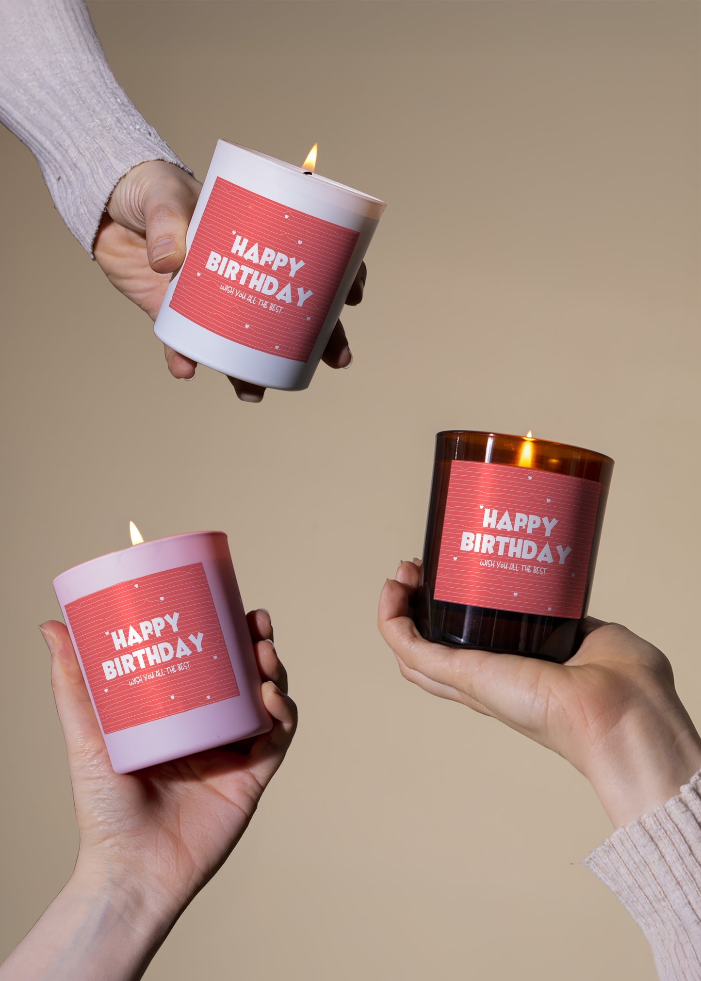 Happy Birthday Pinks Candle