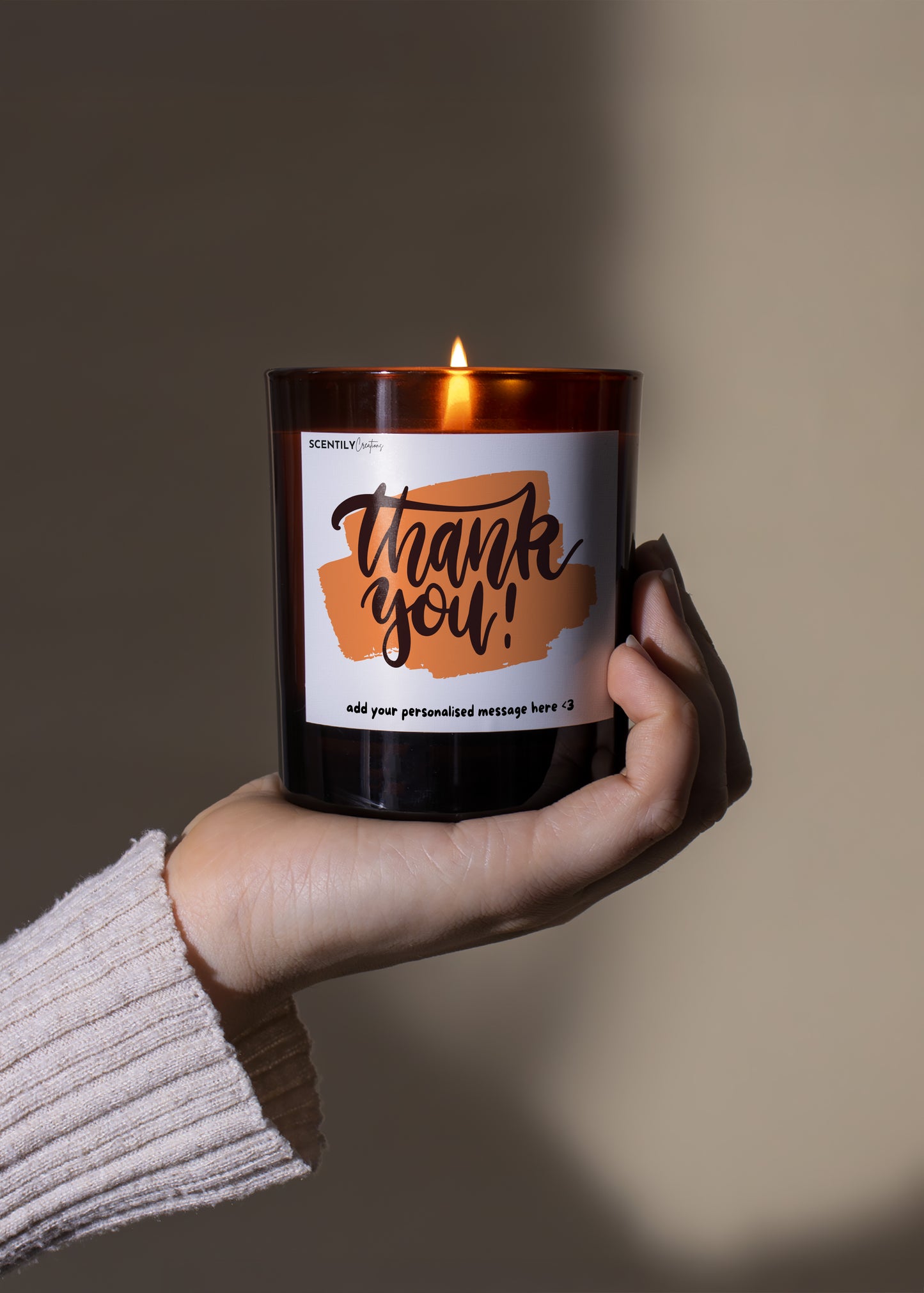 Highlighter Thank You! Scented Candle