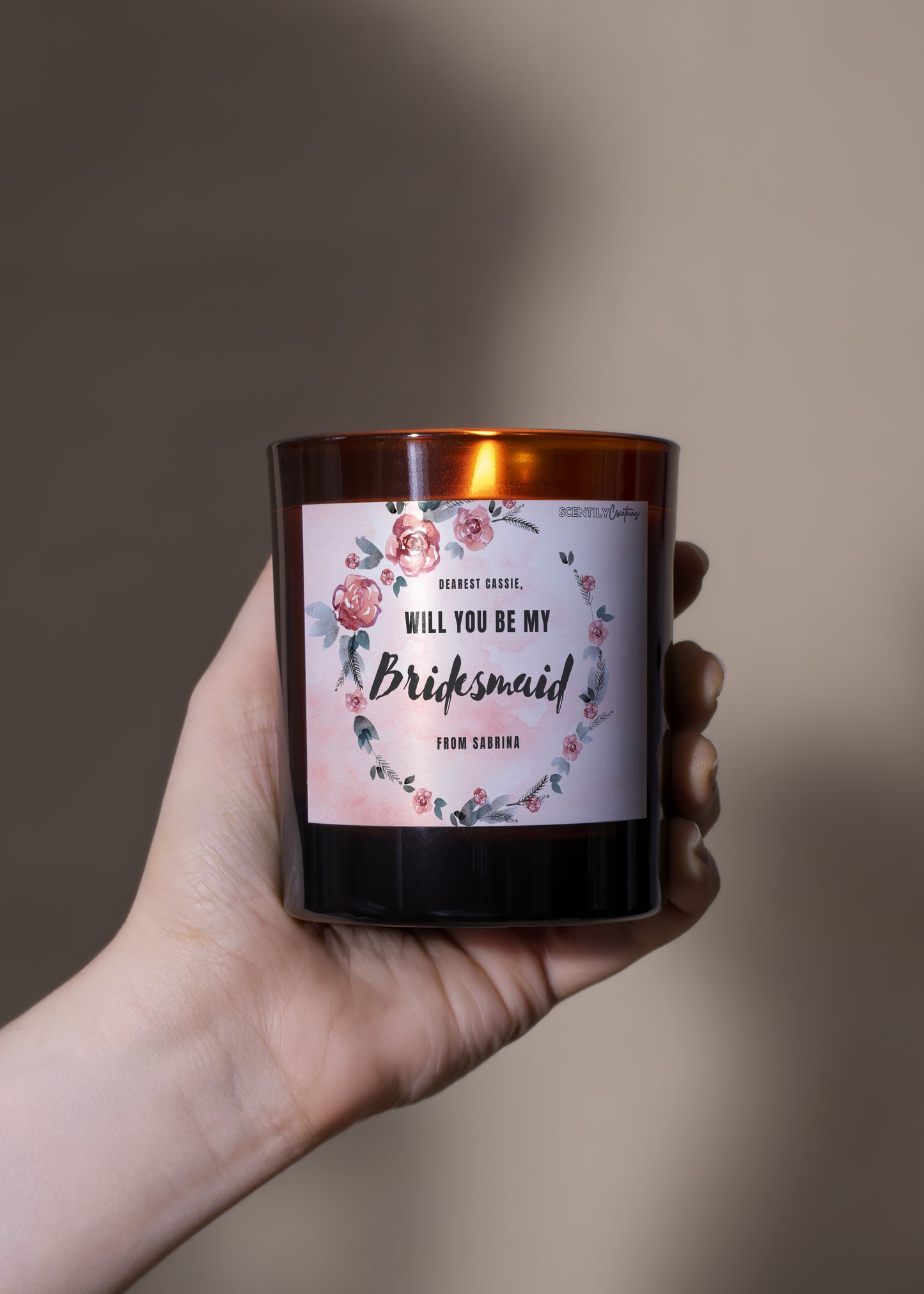 Floral Ring Scented Candle
