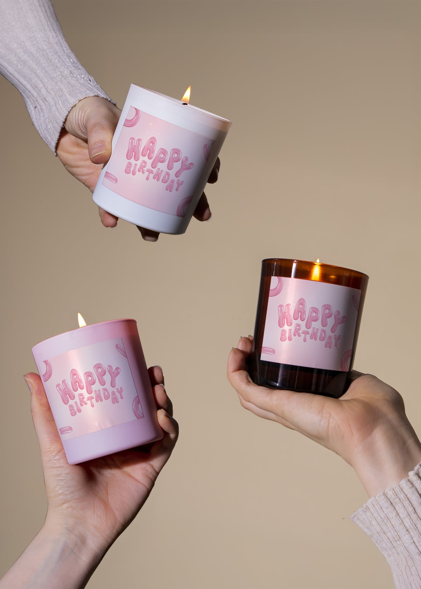Happy Birthday Pink Bubble