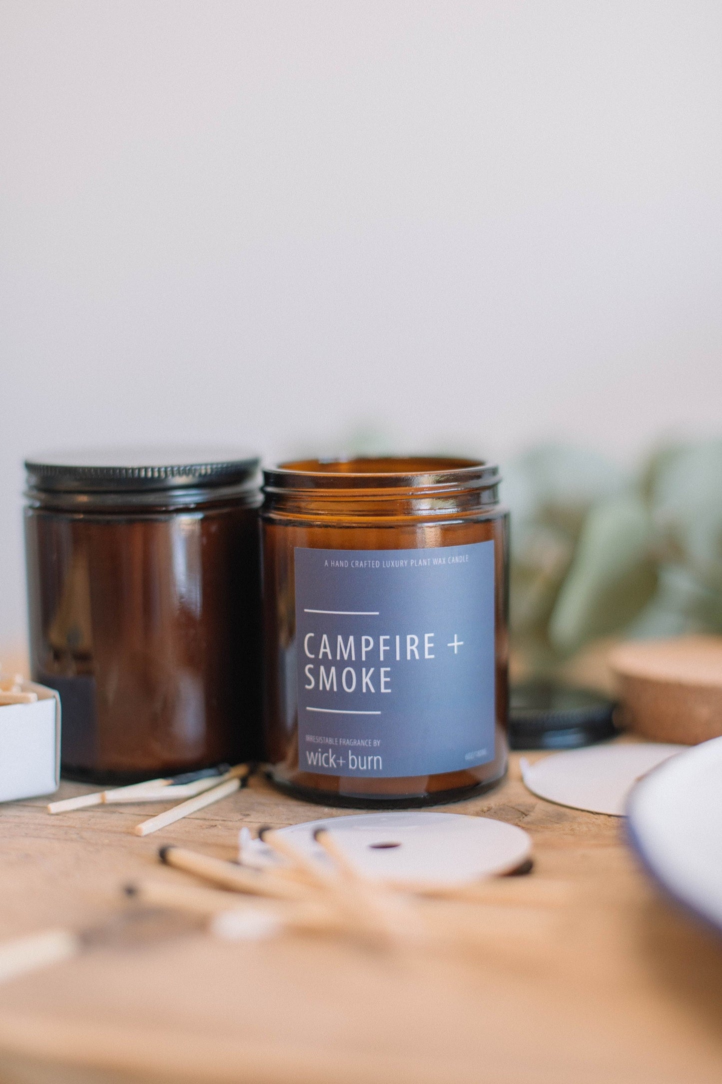 Campfire + Smoke Scented Candle