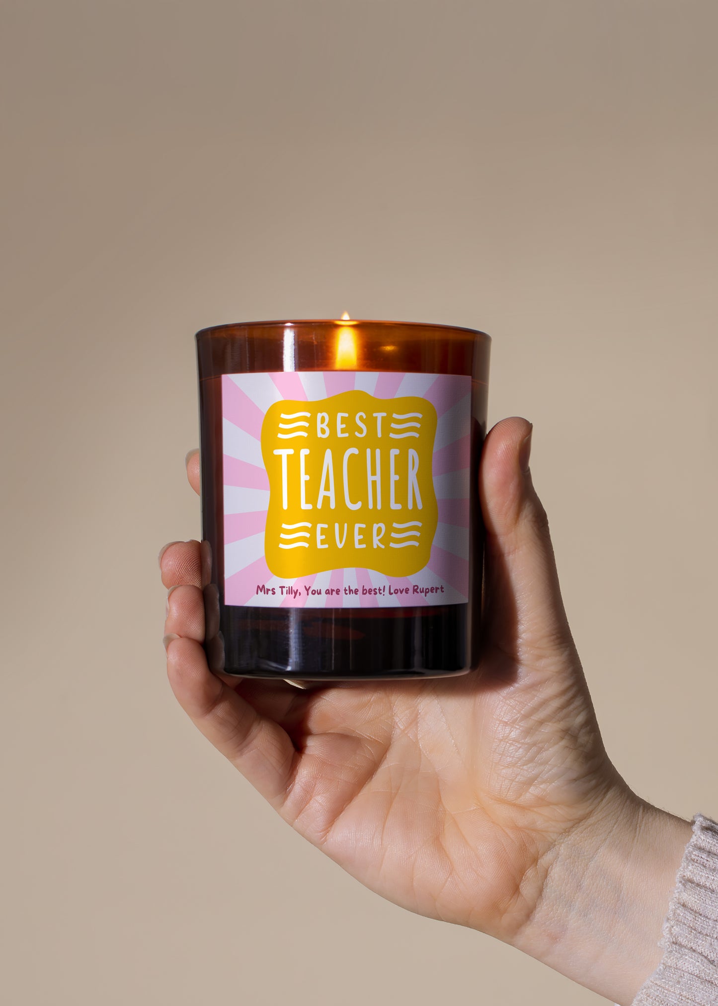 Best Teacher Ever Scented Candle