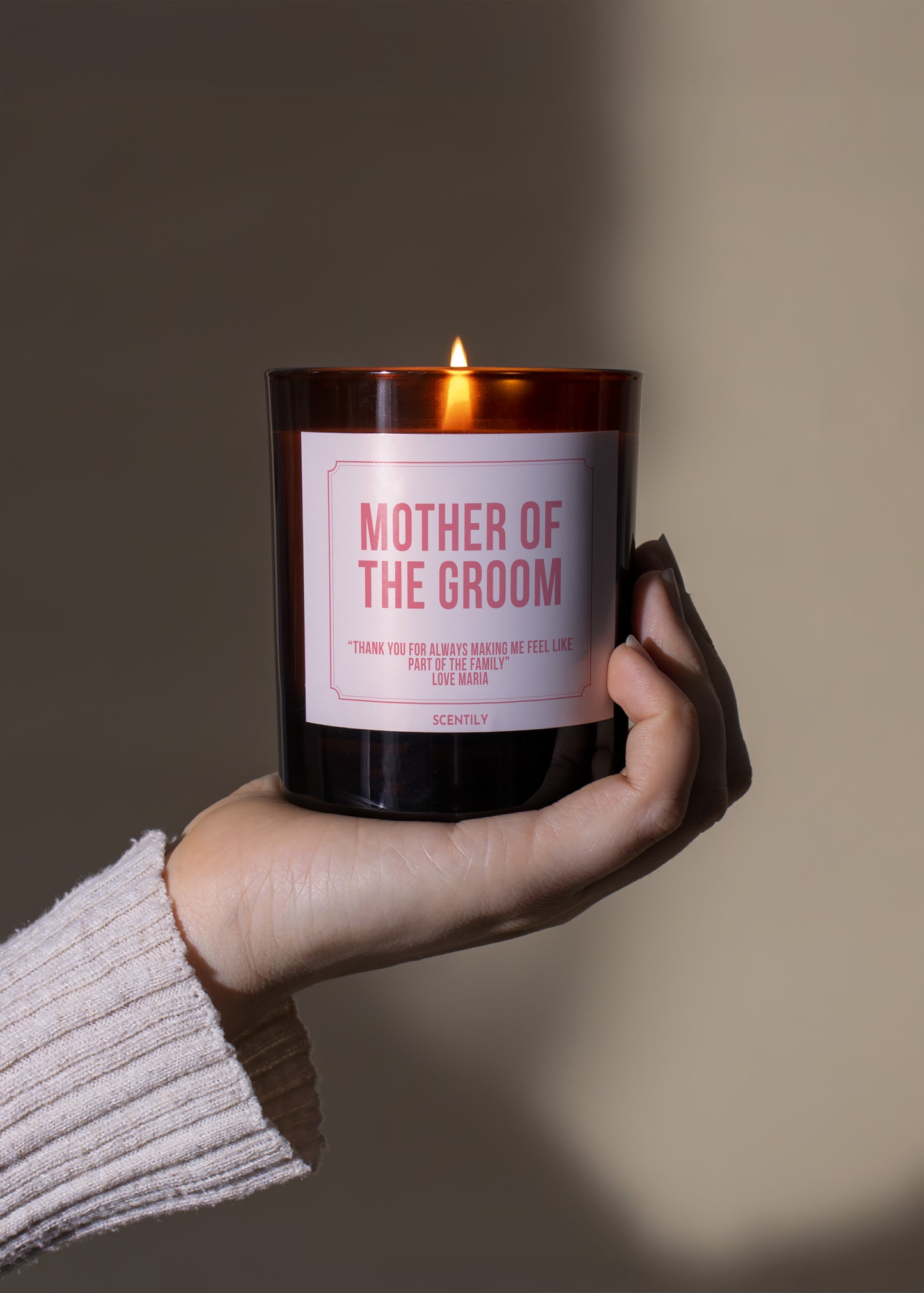 Mother of the Groom Wedding Candle