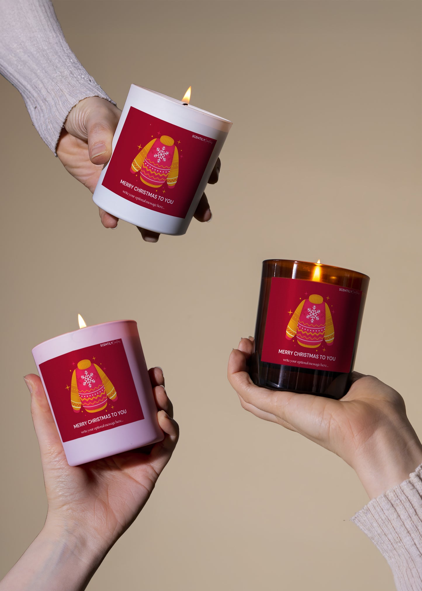 Merry Christmas Sweater Scented Candle