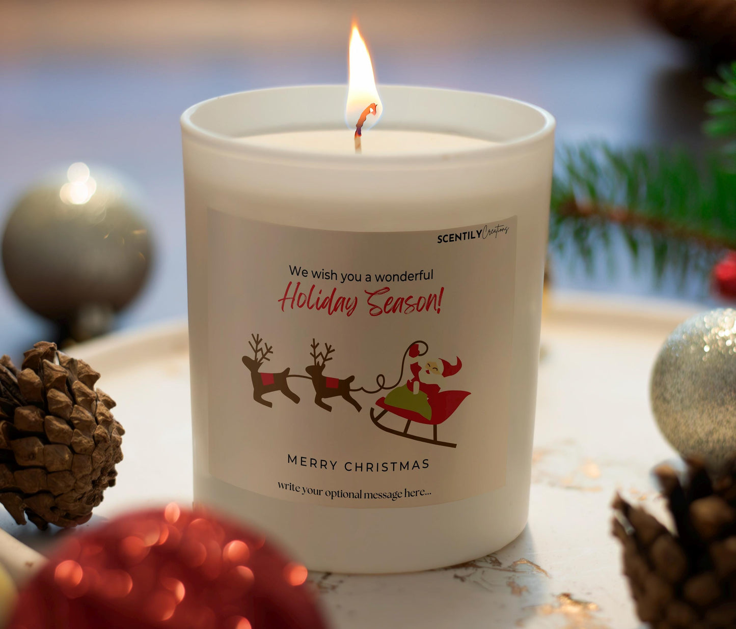 Christmas Reindeer Scented Candle