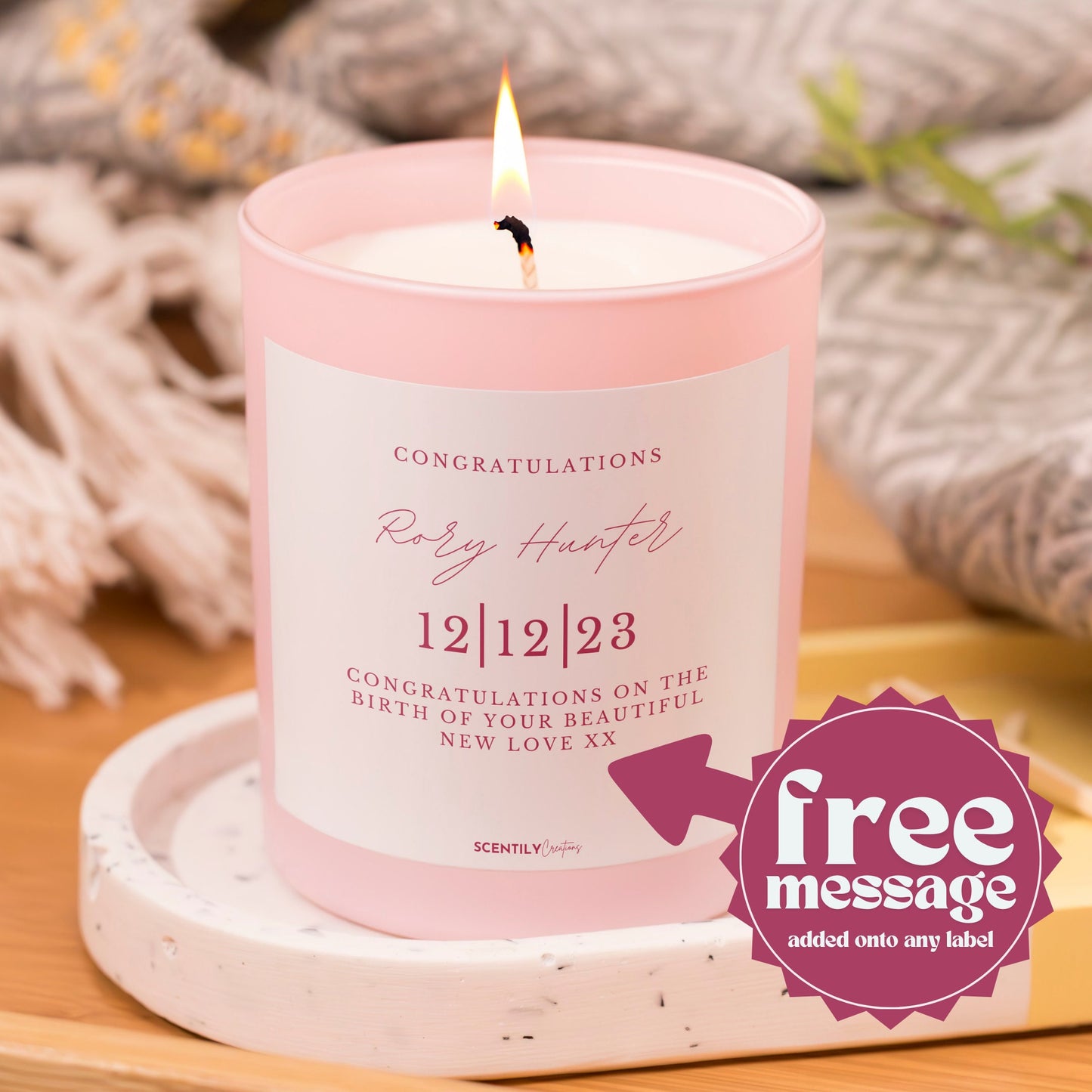 Bride to be Personalised Scented Candle
