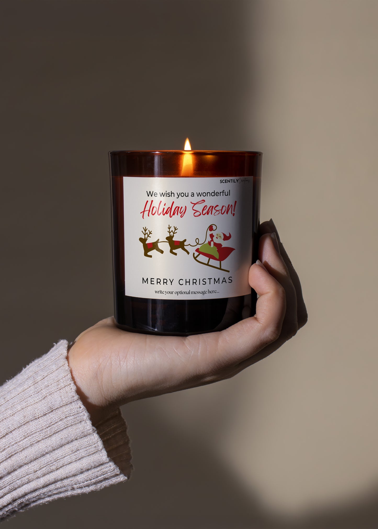 Christmas Reindeer Scented Candle