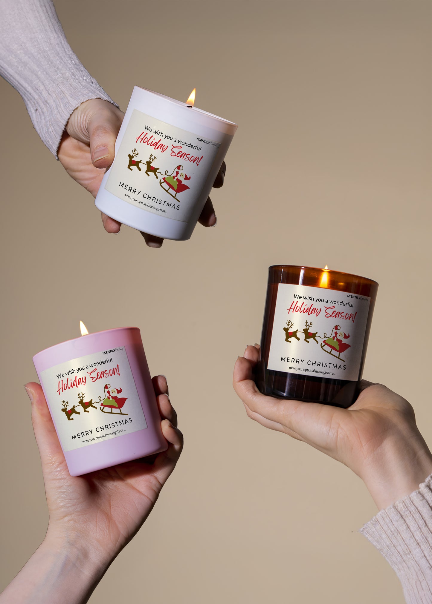 Christmas Reindeer Scented Candle