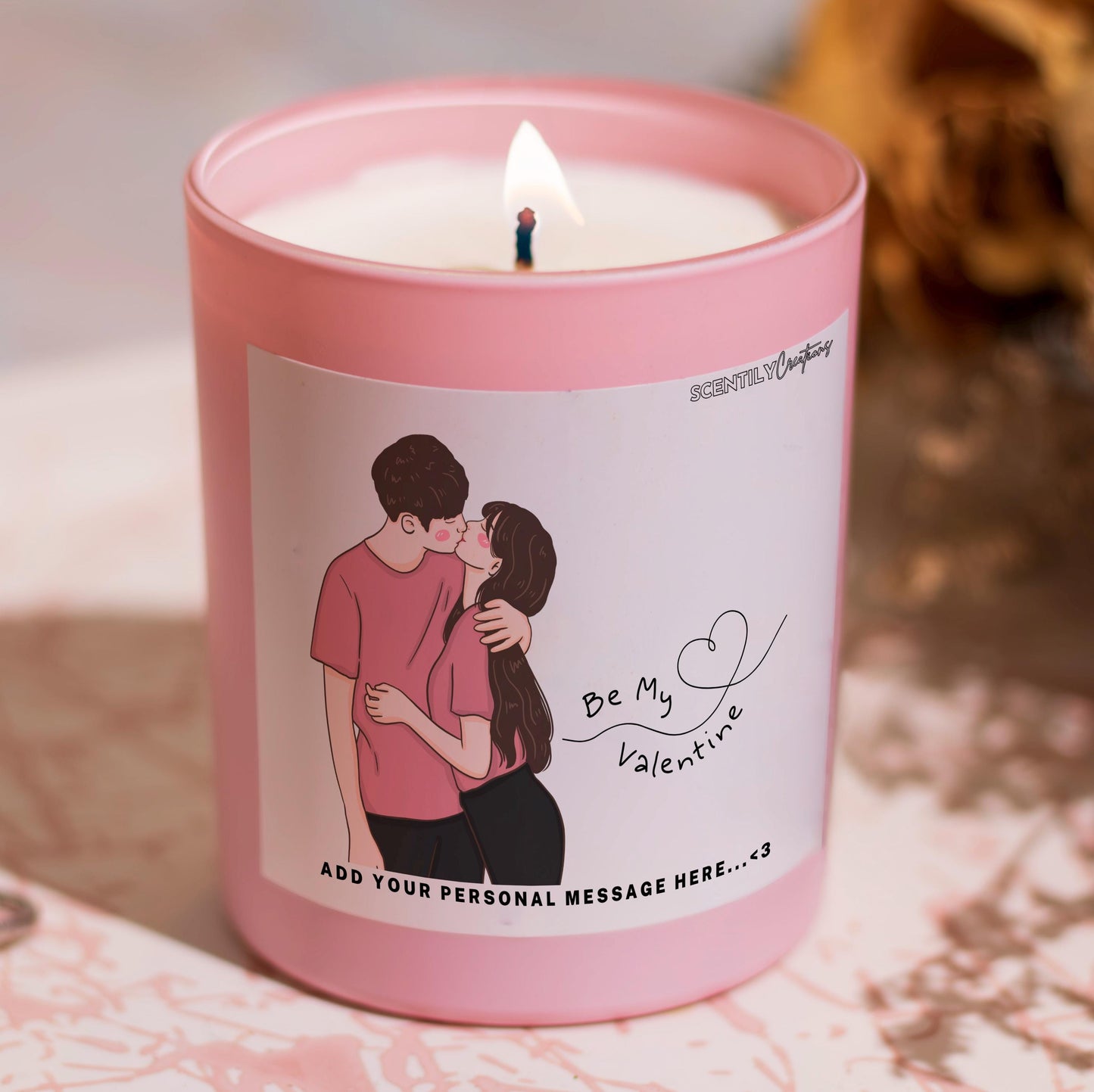 Valentine Couple Candle