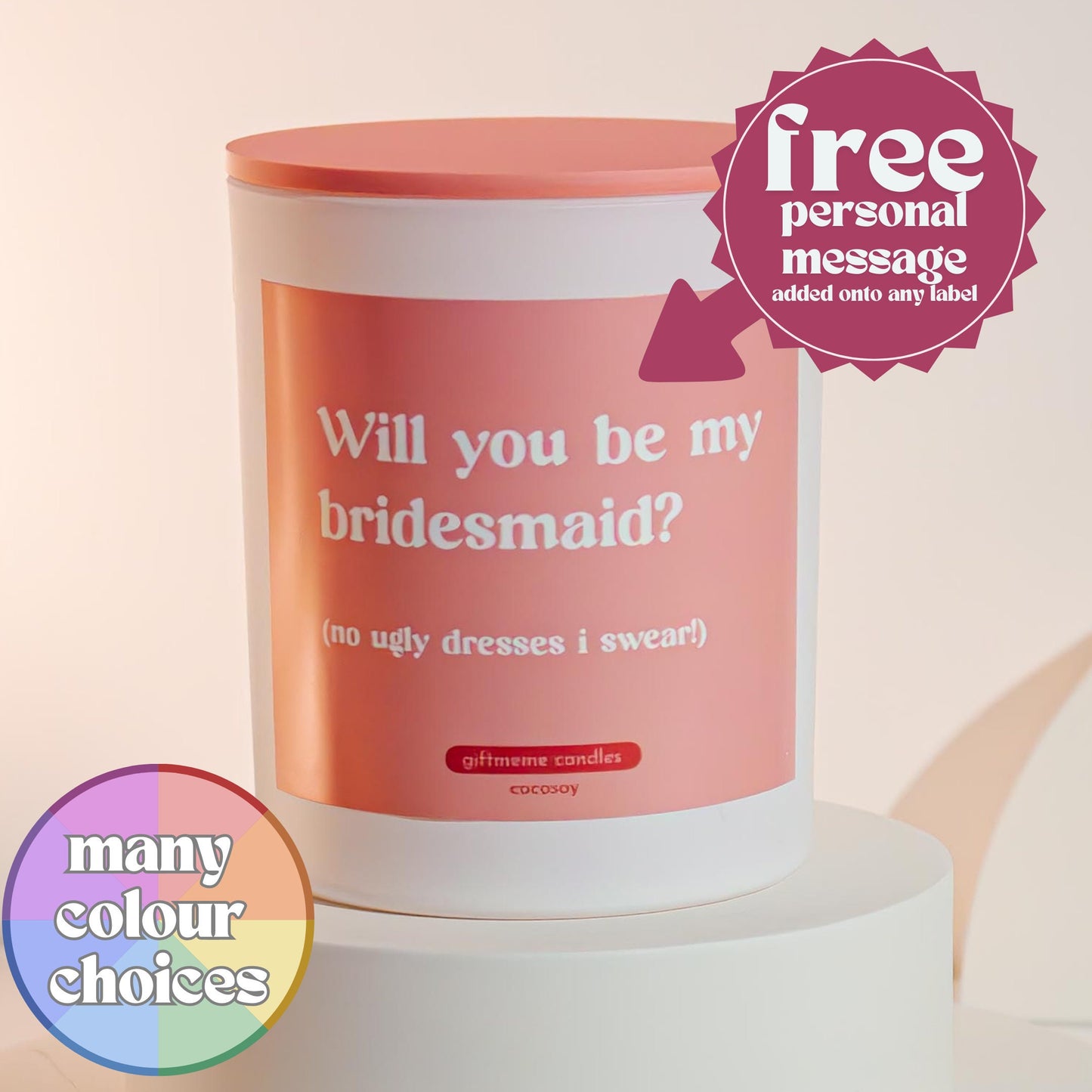 Colour Soak Bridesmaid Scented Candle