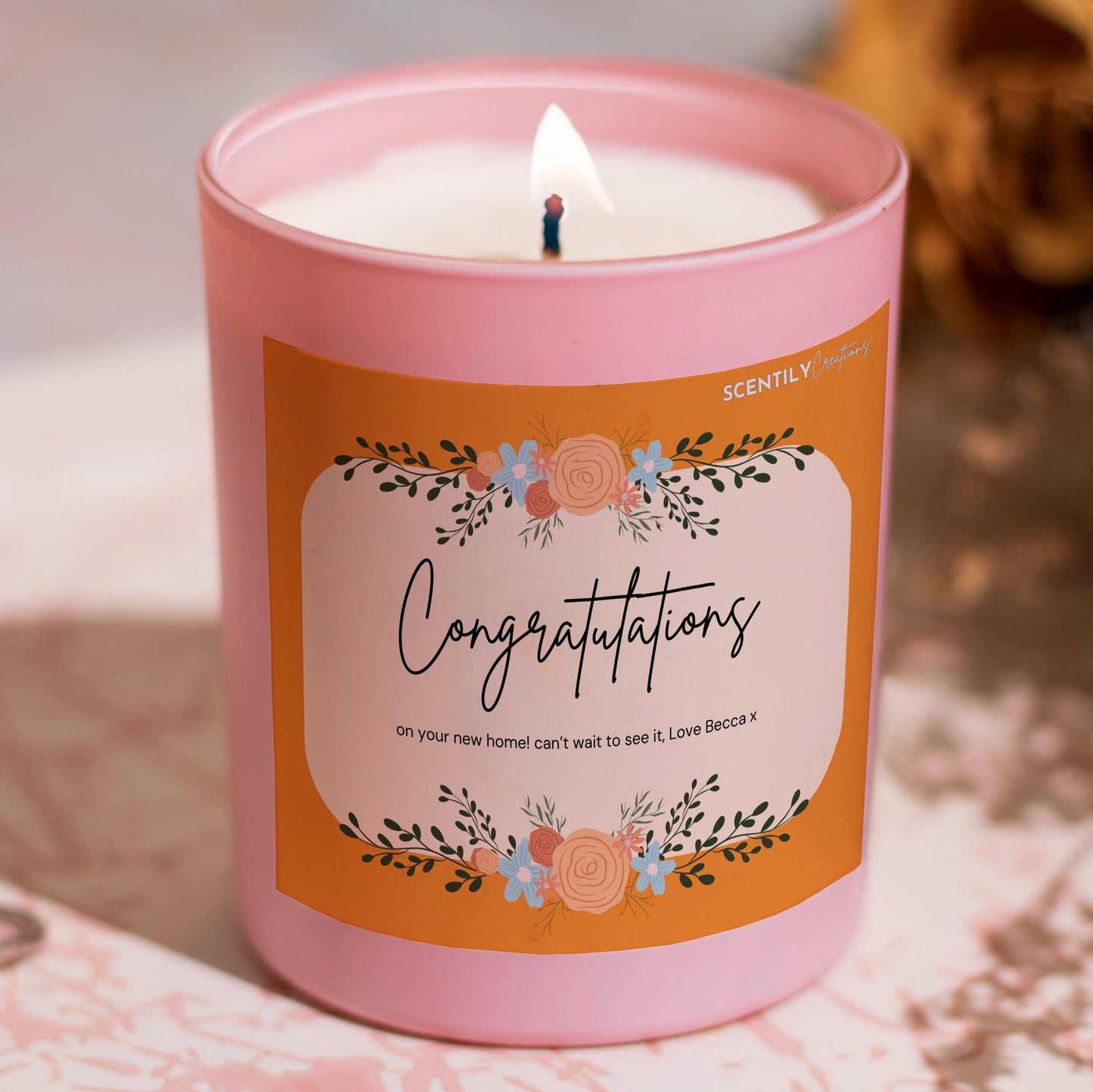 Congratulations Big Day Scented Candle