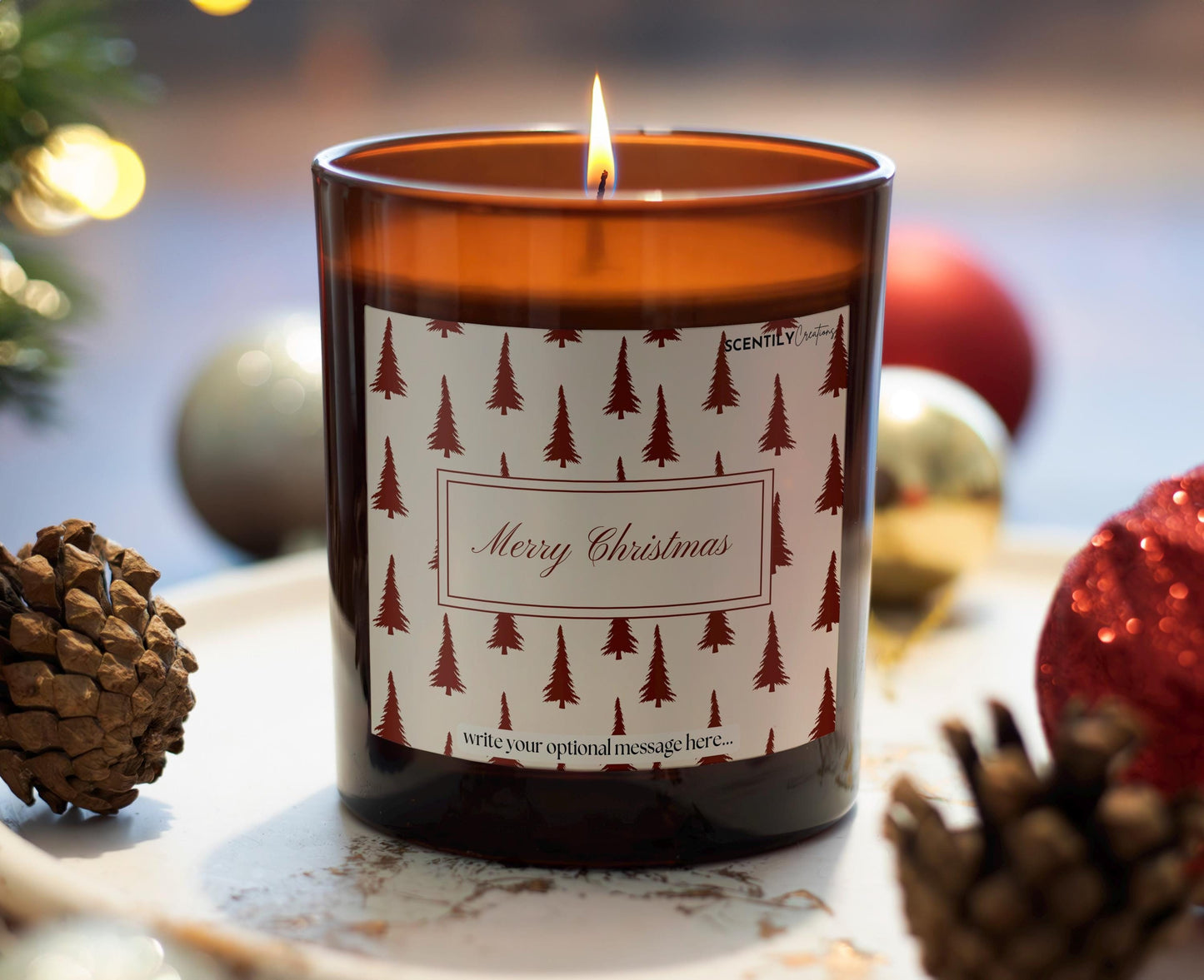 Christmas Tree Pattern Scented Candle