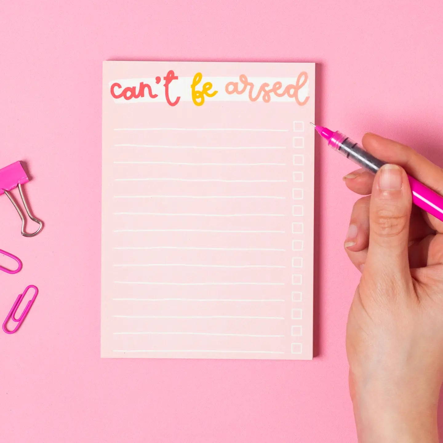 A6 Notepad - Can't Be Arsed (with magnet)