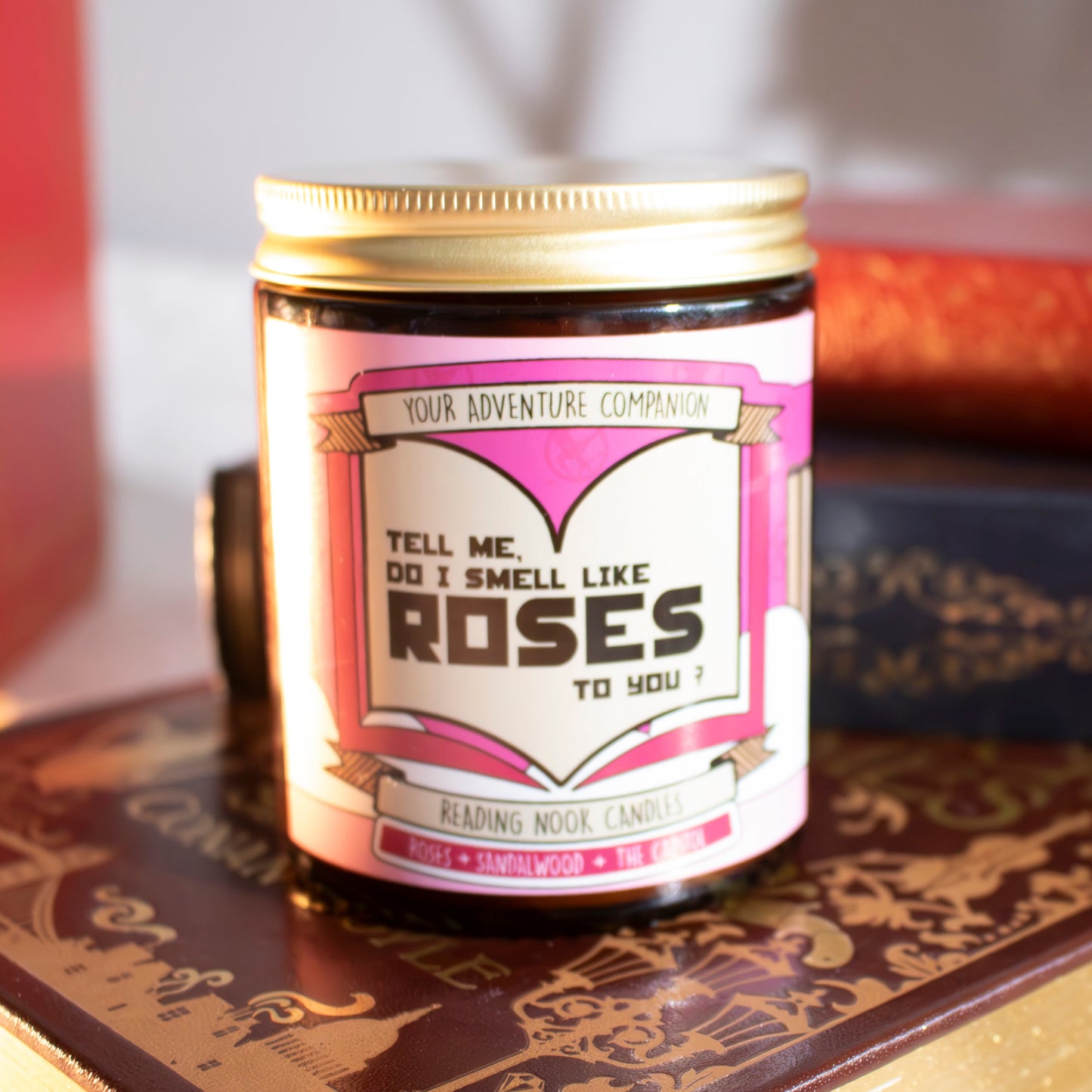 Do I Smell Like Roses Hunger Games Inspired Scented Candle