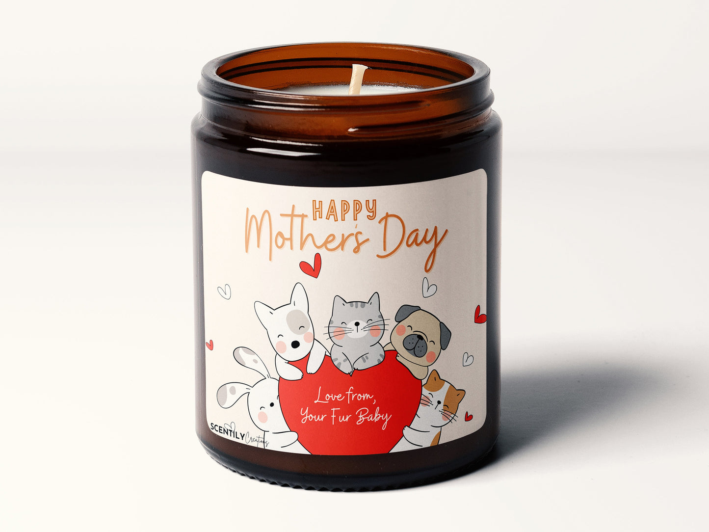 Mothers Day Gift Best Fur Mum Candle