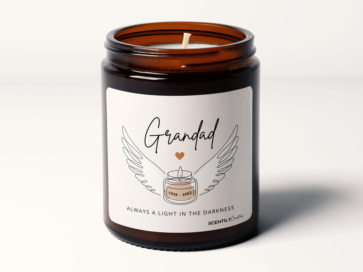 Remembrance Wings Candle