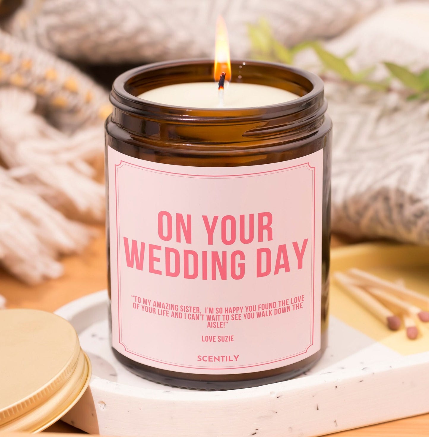 On Your Wedding Day Candle