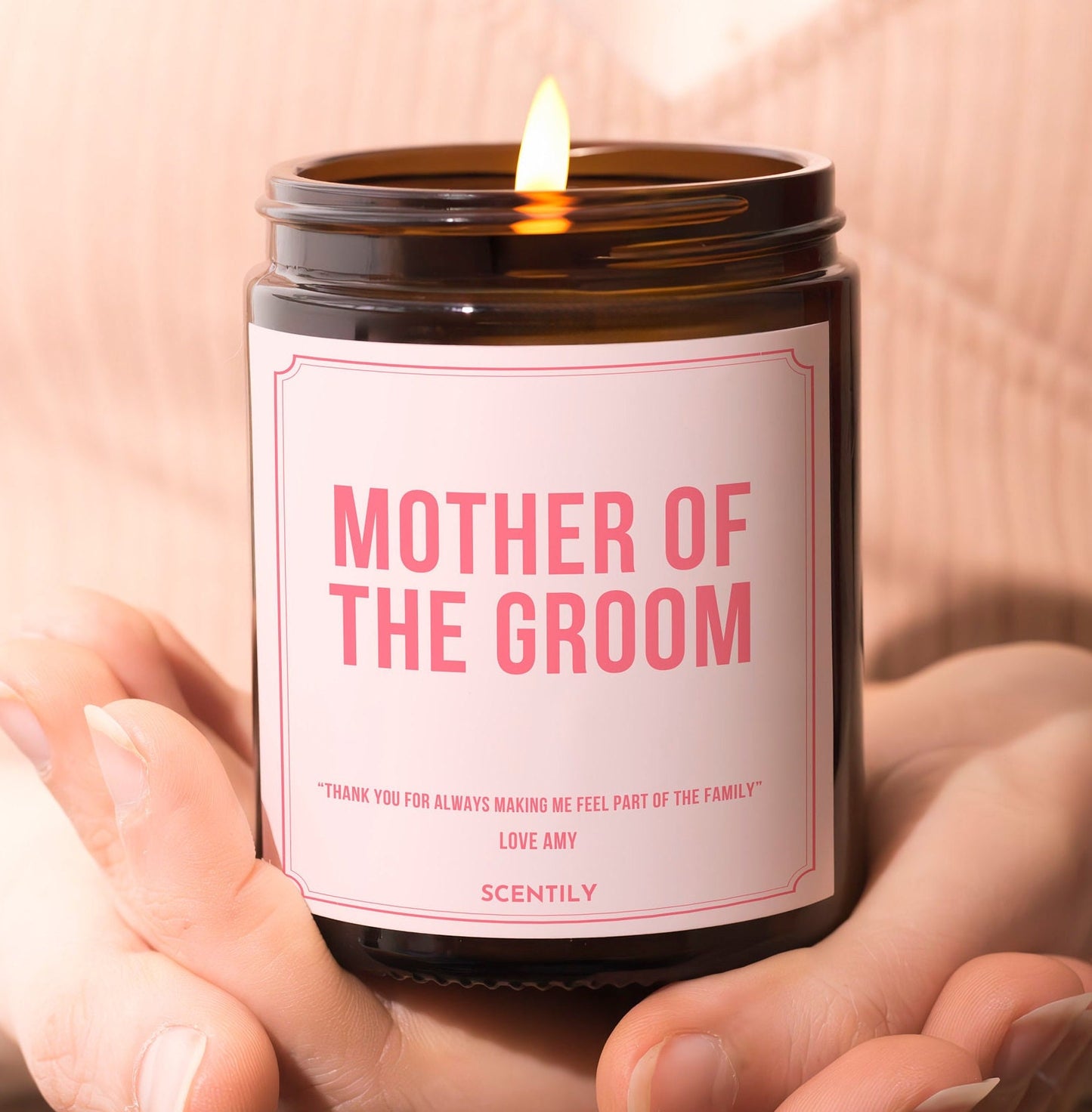 Mother of the Groom Wedding Candle