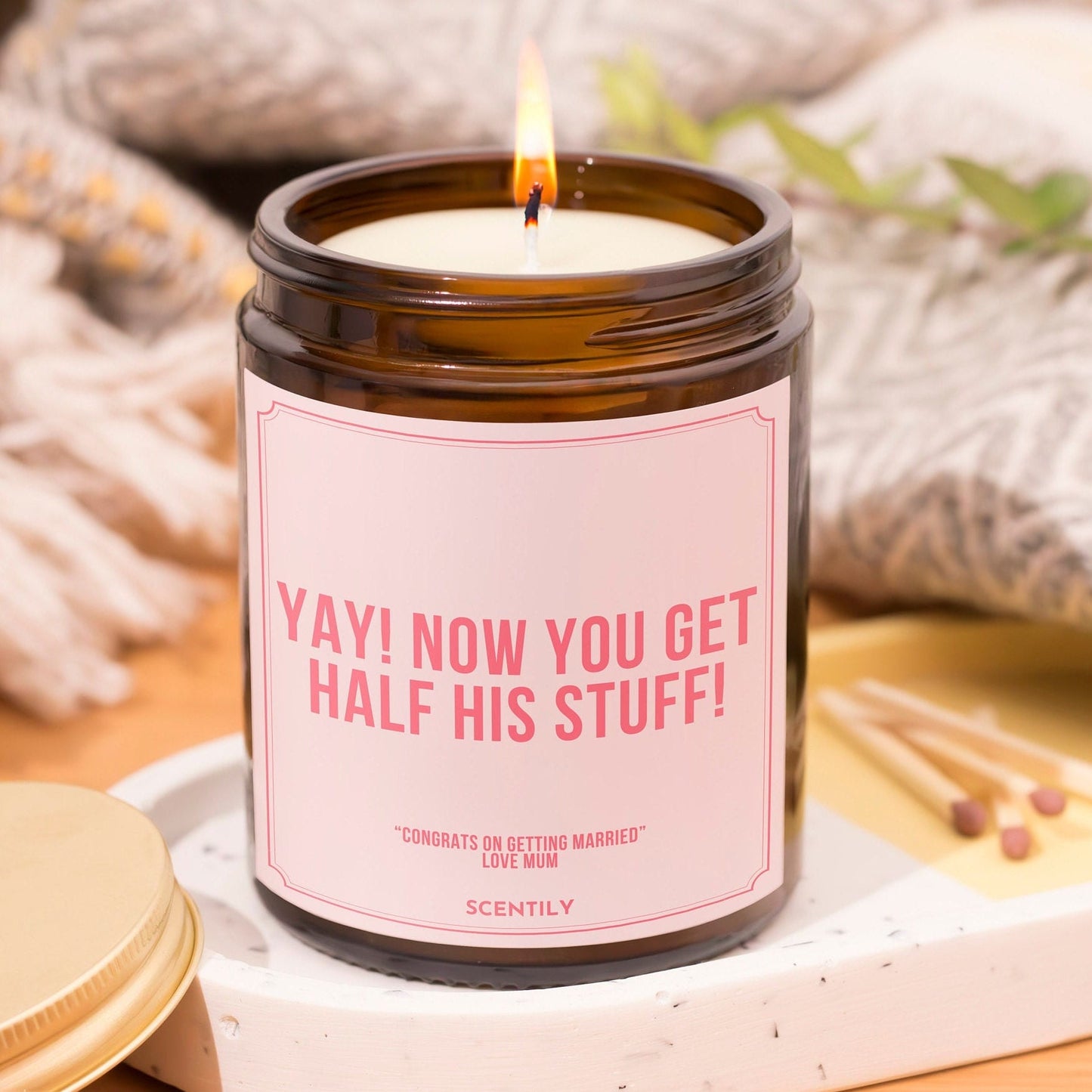 Half His Stuff Scented Candle