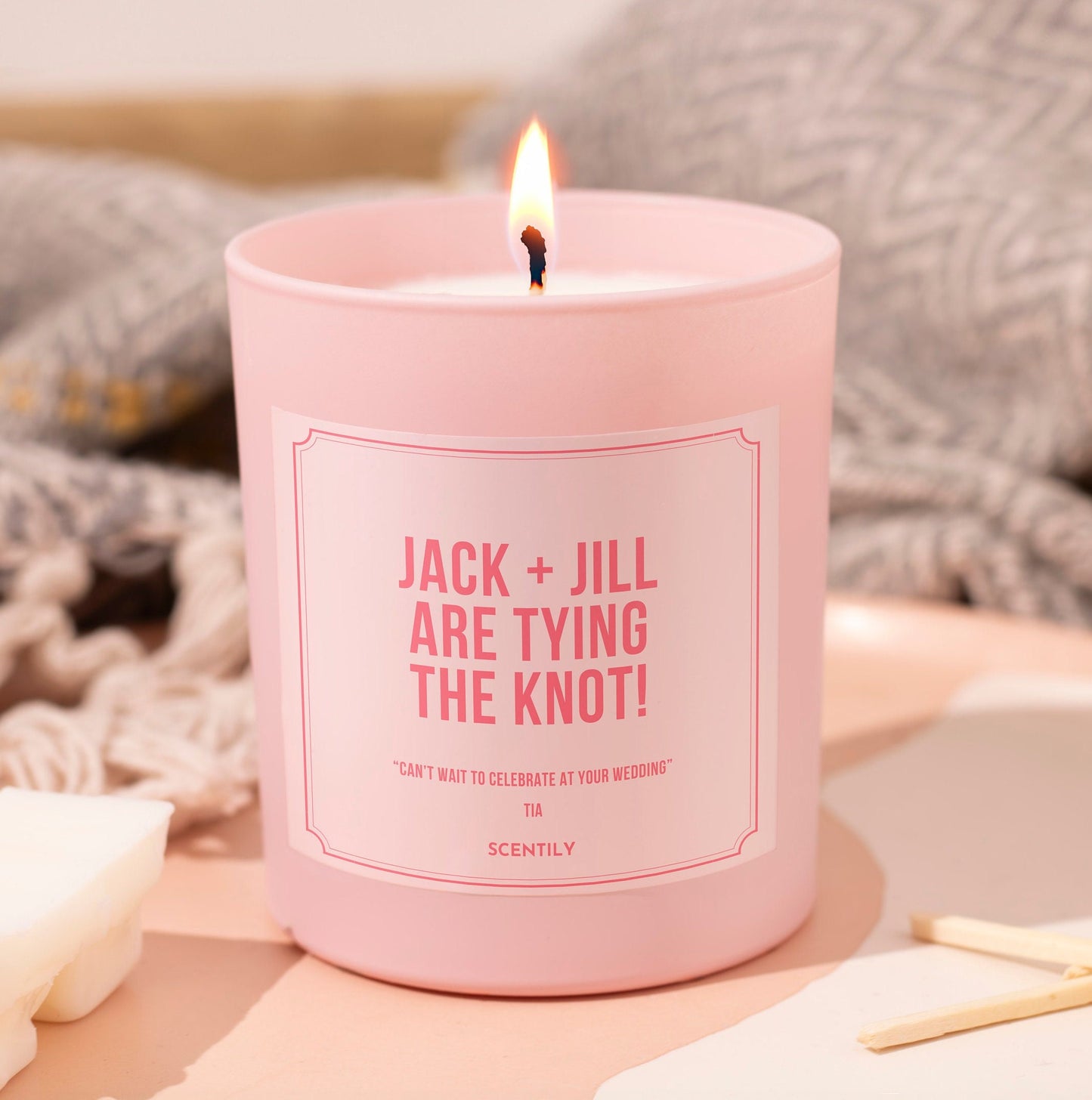 Tying the Knot Married Candle